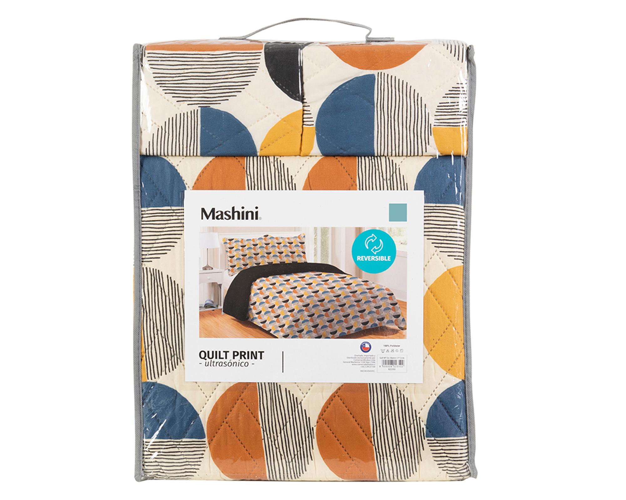 Quilt reversible king Circle diseño-2