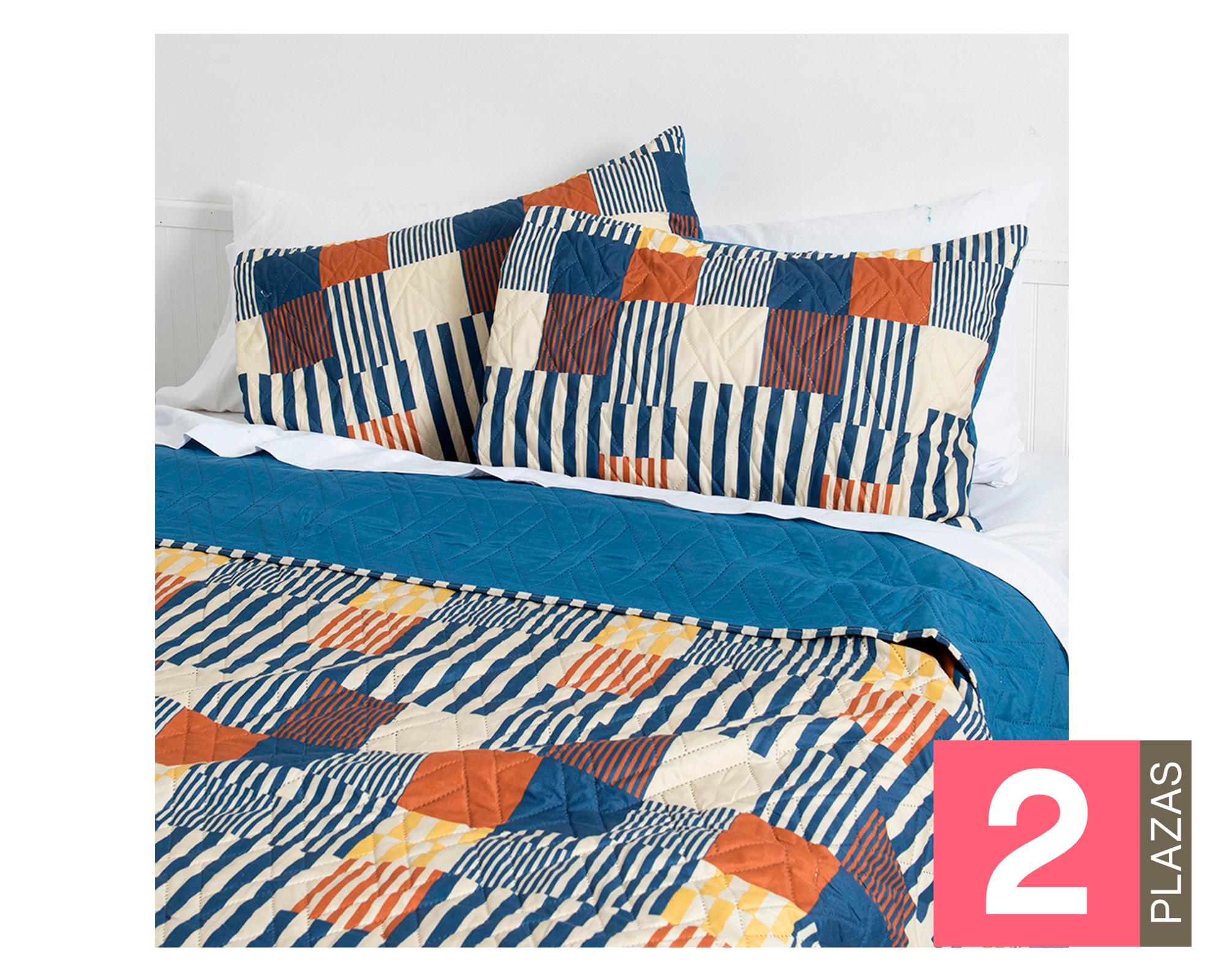 Quilt reversible 2 plazas Ródano diseño-0