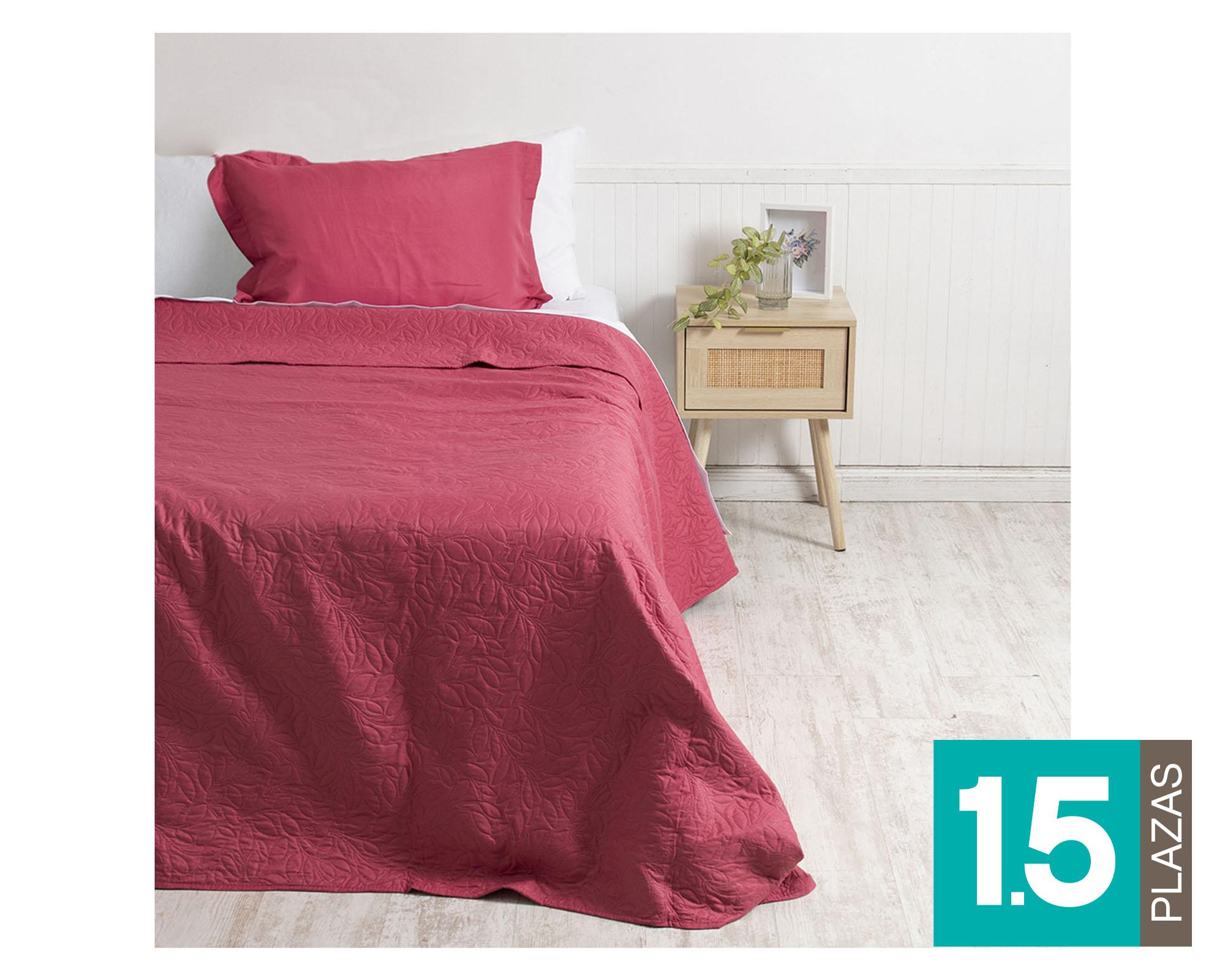 Quilt 1.5 plazas Cordoba fucsia-0