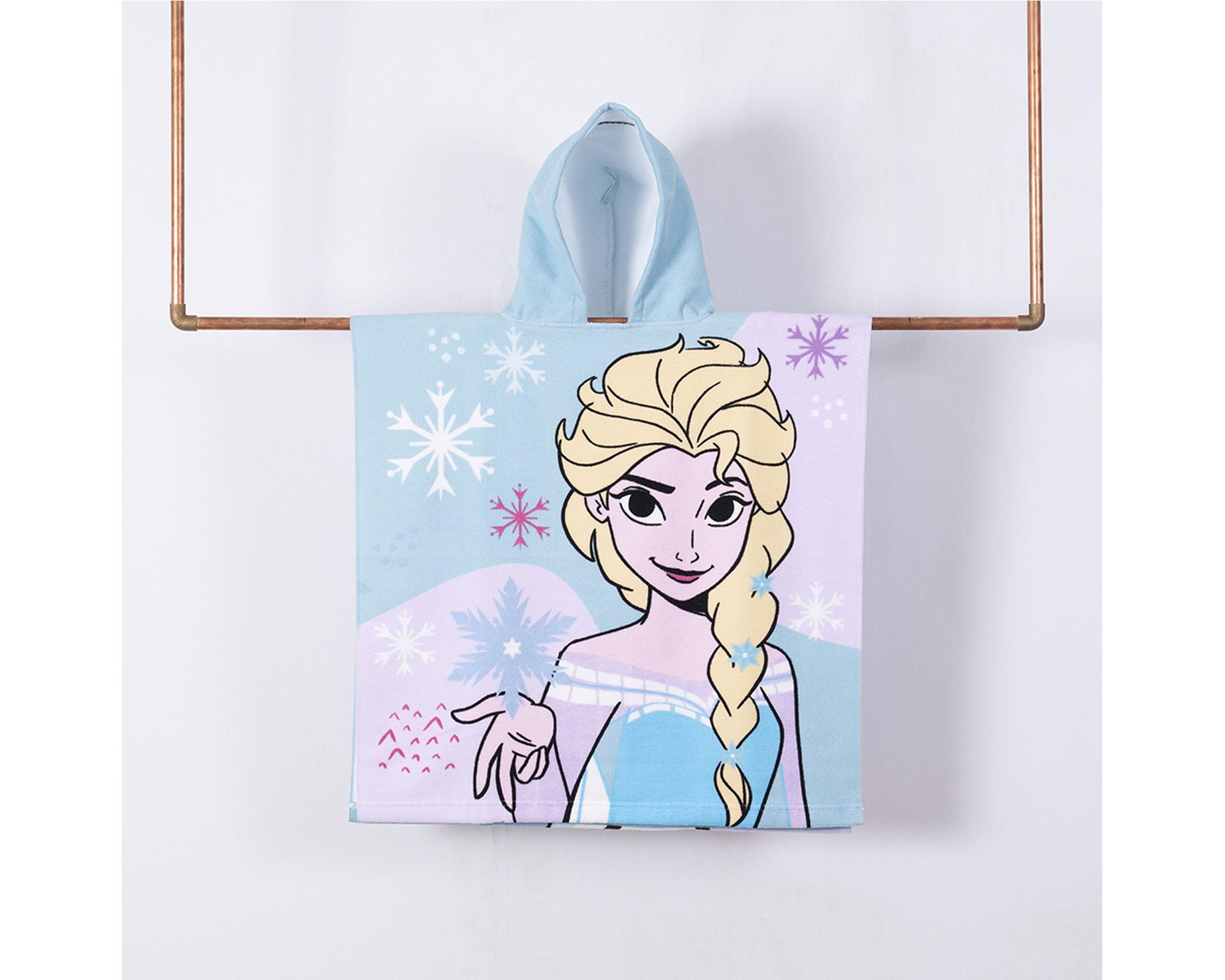 Toalla capucha 60x120 cm Frozen Hello-0