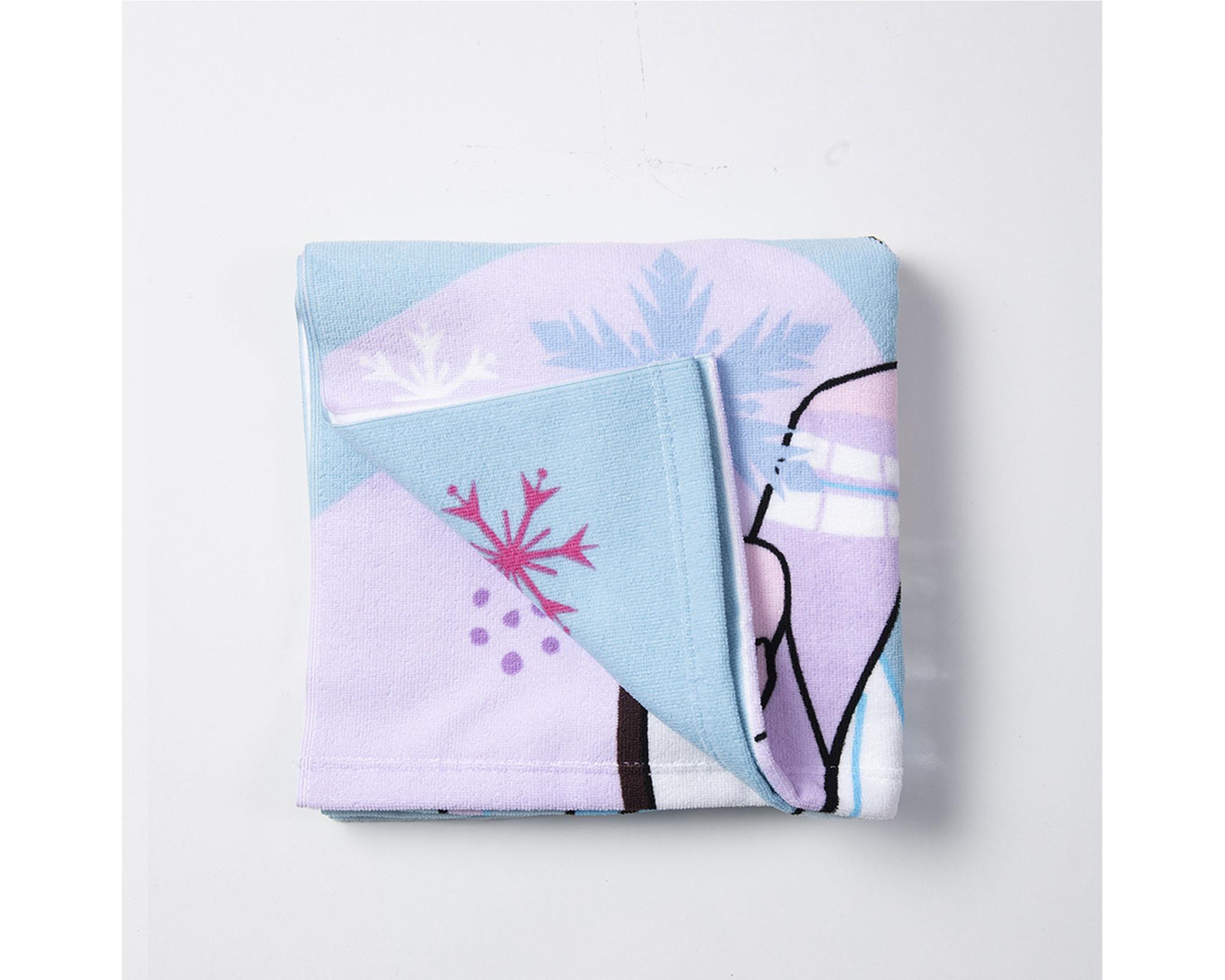Toalla capucha 60x120 cm Frozen Hello-2