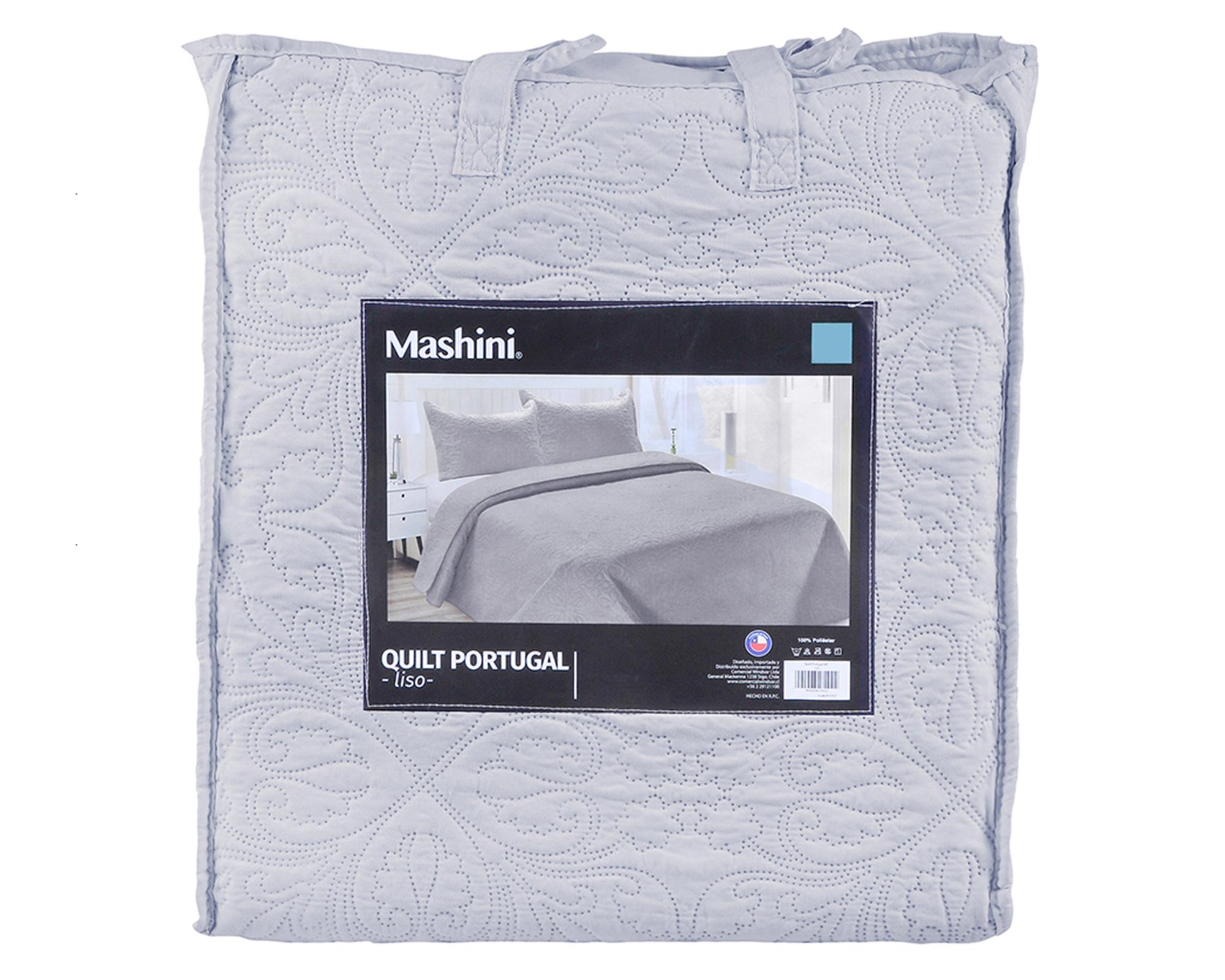 Quilt 2 plazas Portugal gris-2