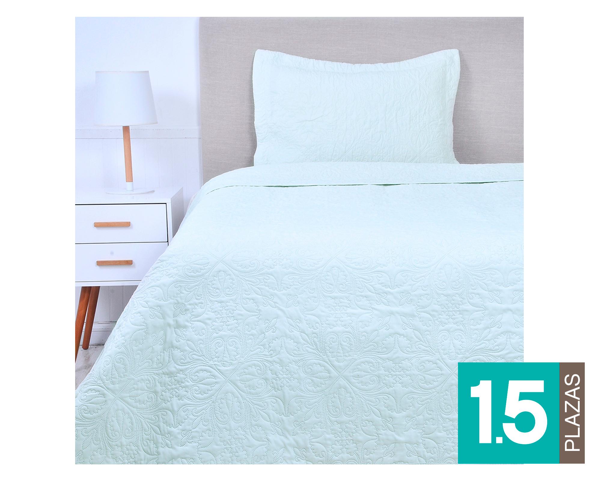 Quilt 1.5 plazas Portugal verde-0