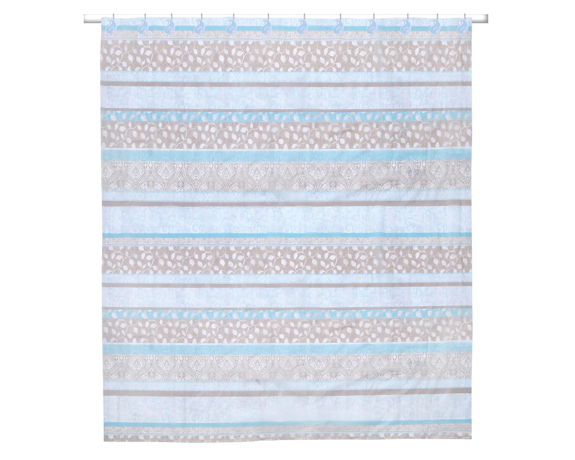 Set Cortina baño 180x180 cm Eclecti turquesa-1