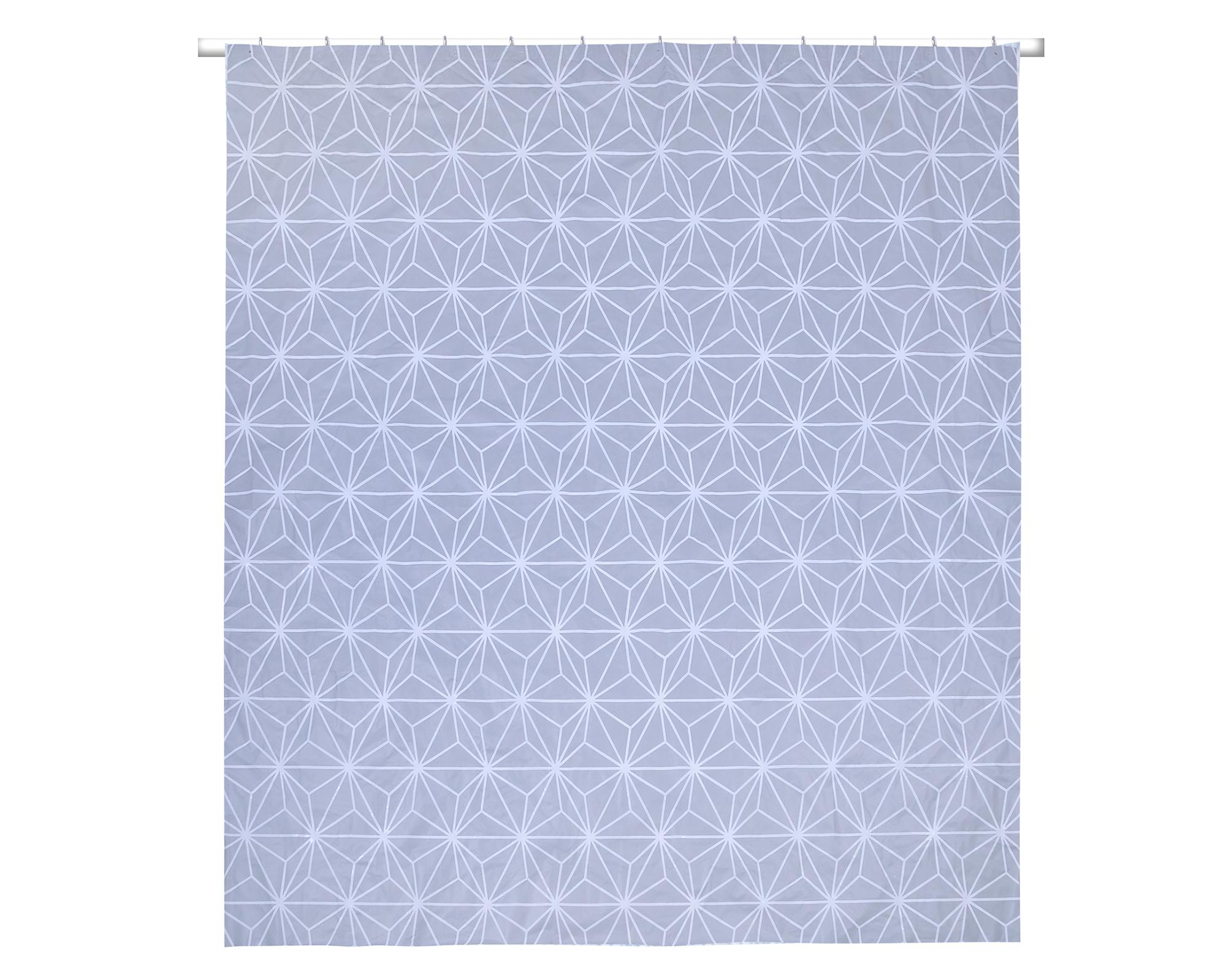 Set accesorios baño 4 piezas Rayas gris-1