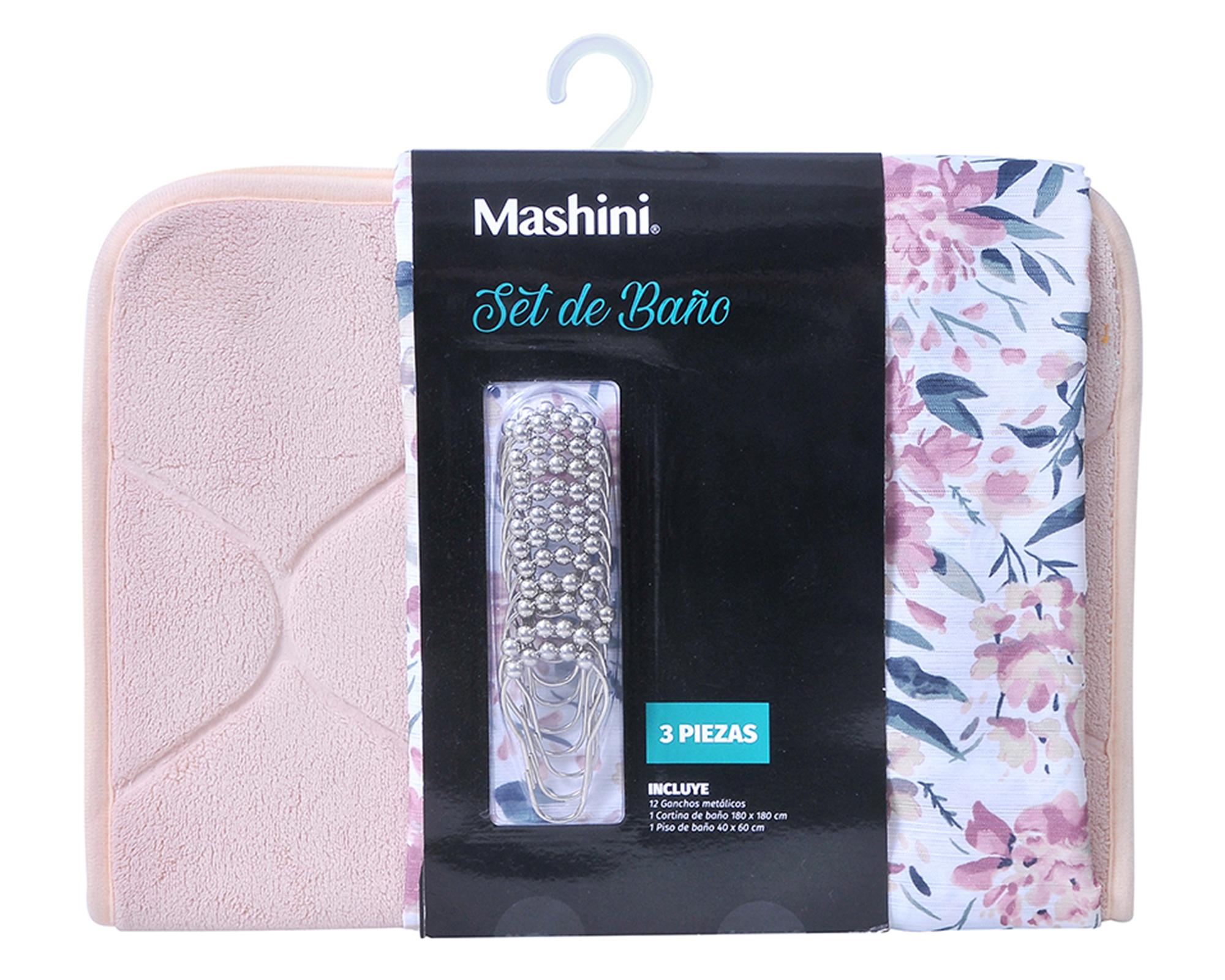Set Cortina baño 180x180 cm Cerezo diseño-2