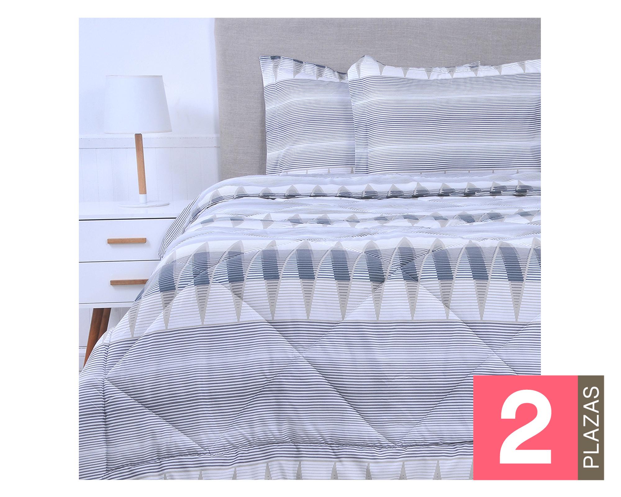 Plumón 2 plazas zigzag diseño-0