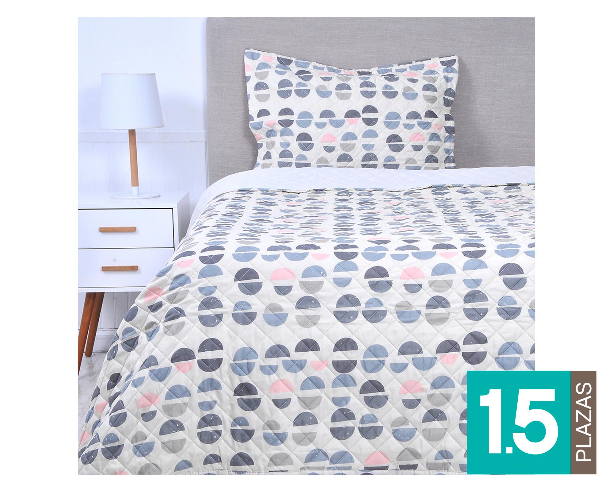 Quilt 1.5 plazas Clouds diseño-0