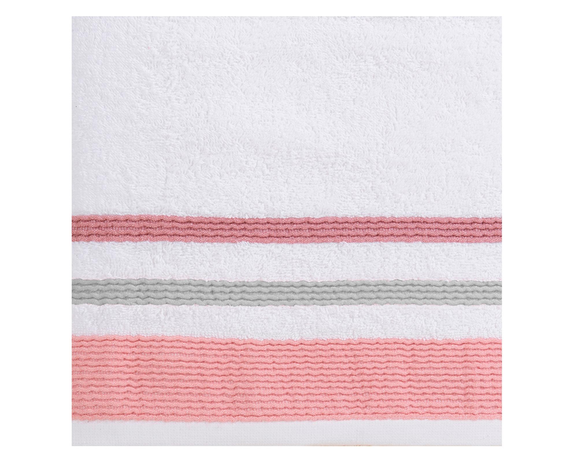 Set toalla Lignes coral 2 piezas-1