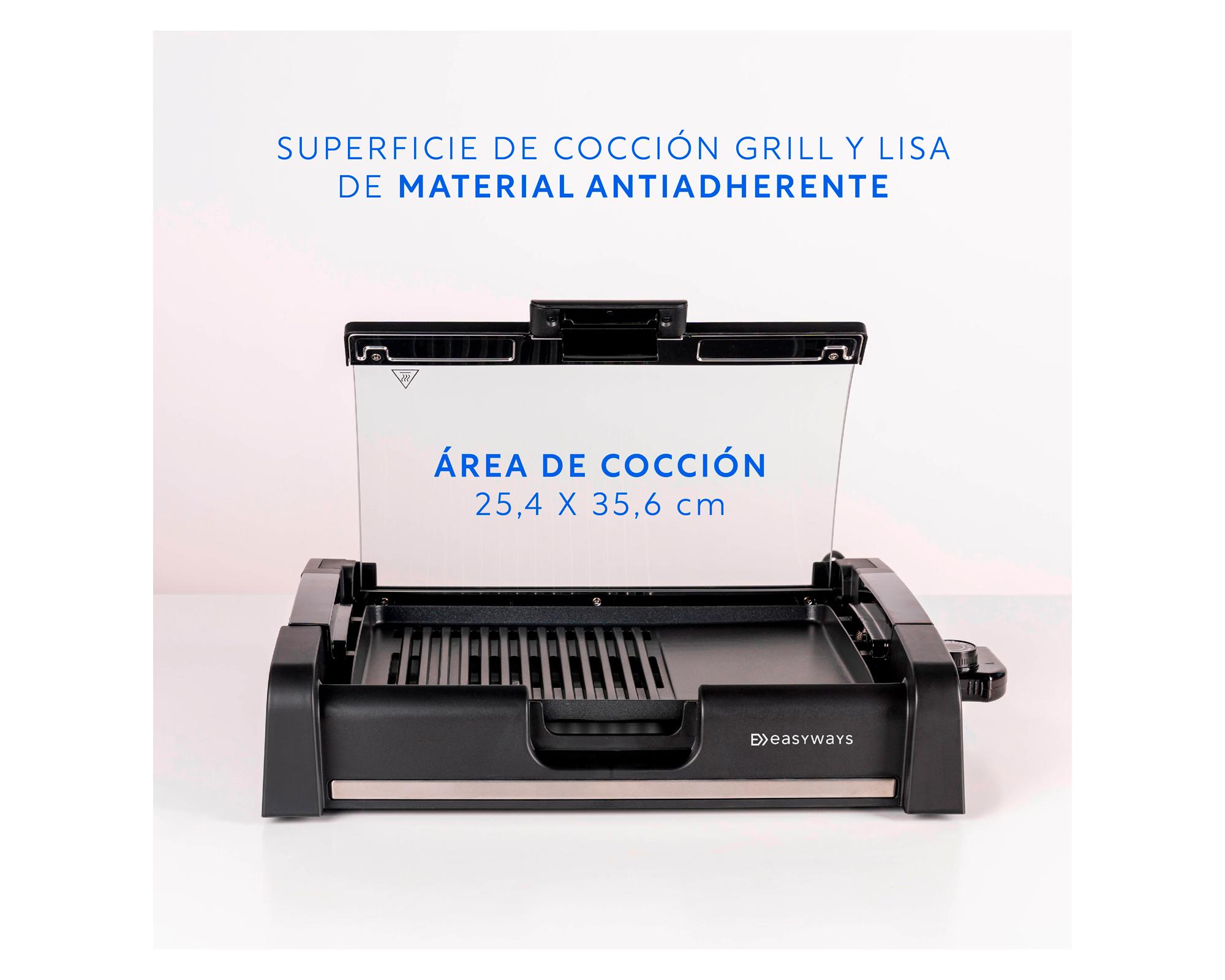 Parrilla eléctrica 1650W Pitmaster negro-4