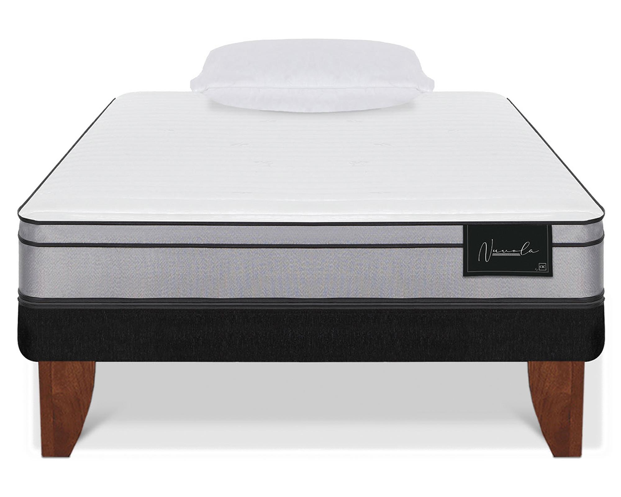 Cama europea 1 plaza Nuvola + almohada-0