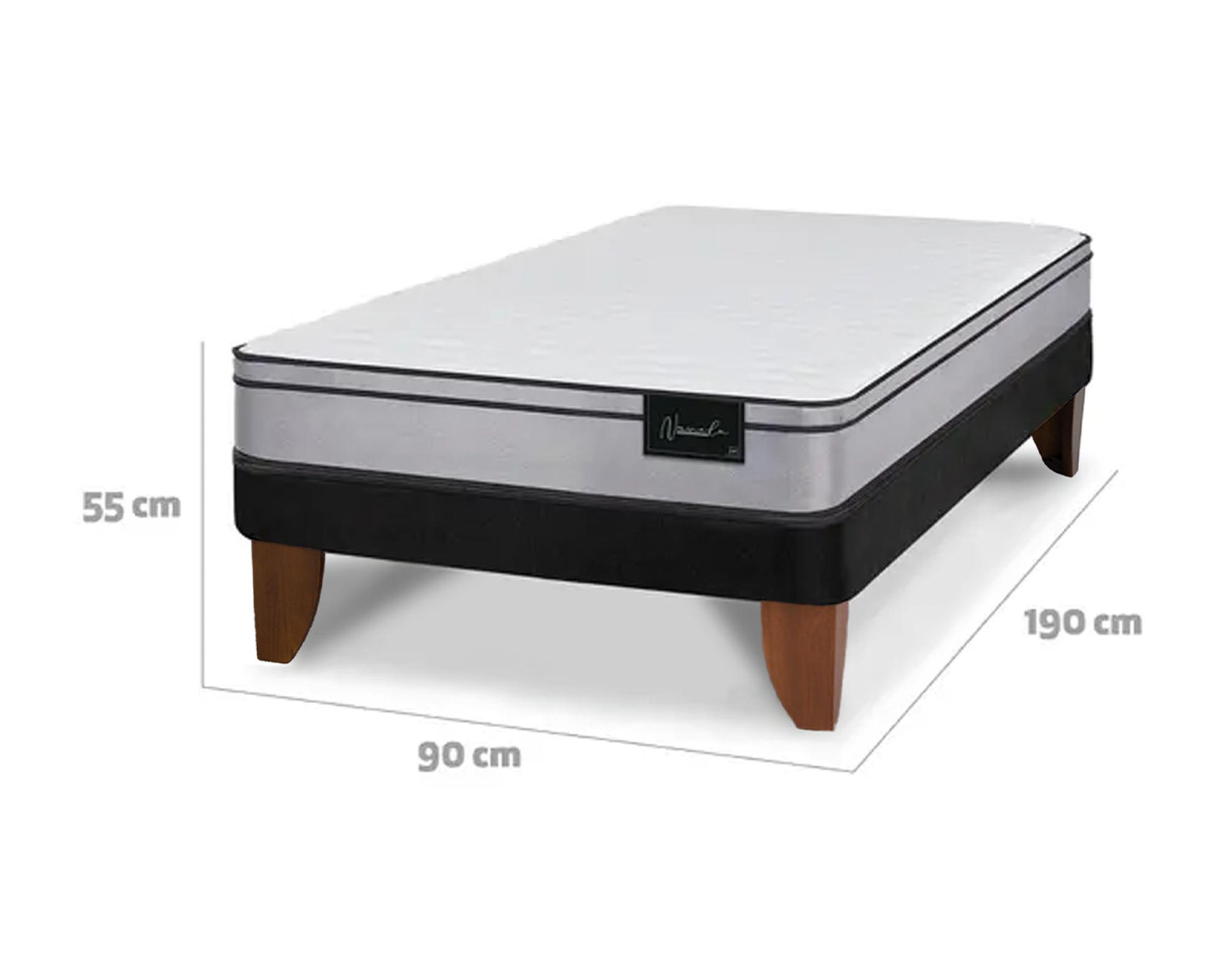Cama europea 1 plaza Nuvola + almohada-4