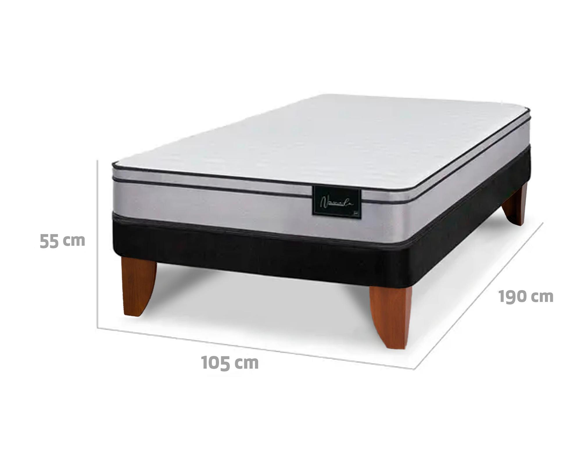 Cama europea 1.5 plazas Nuvola + almohada-4