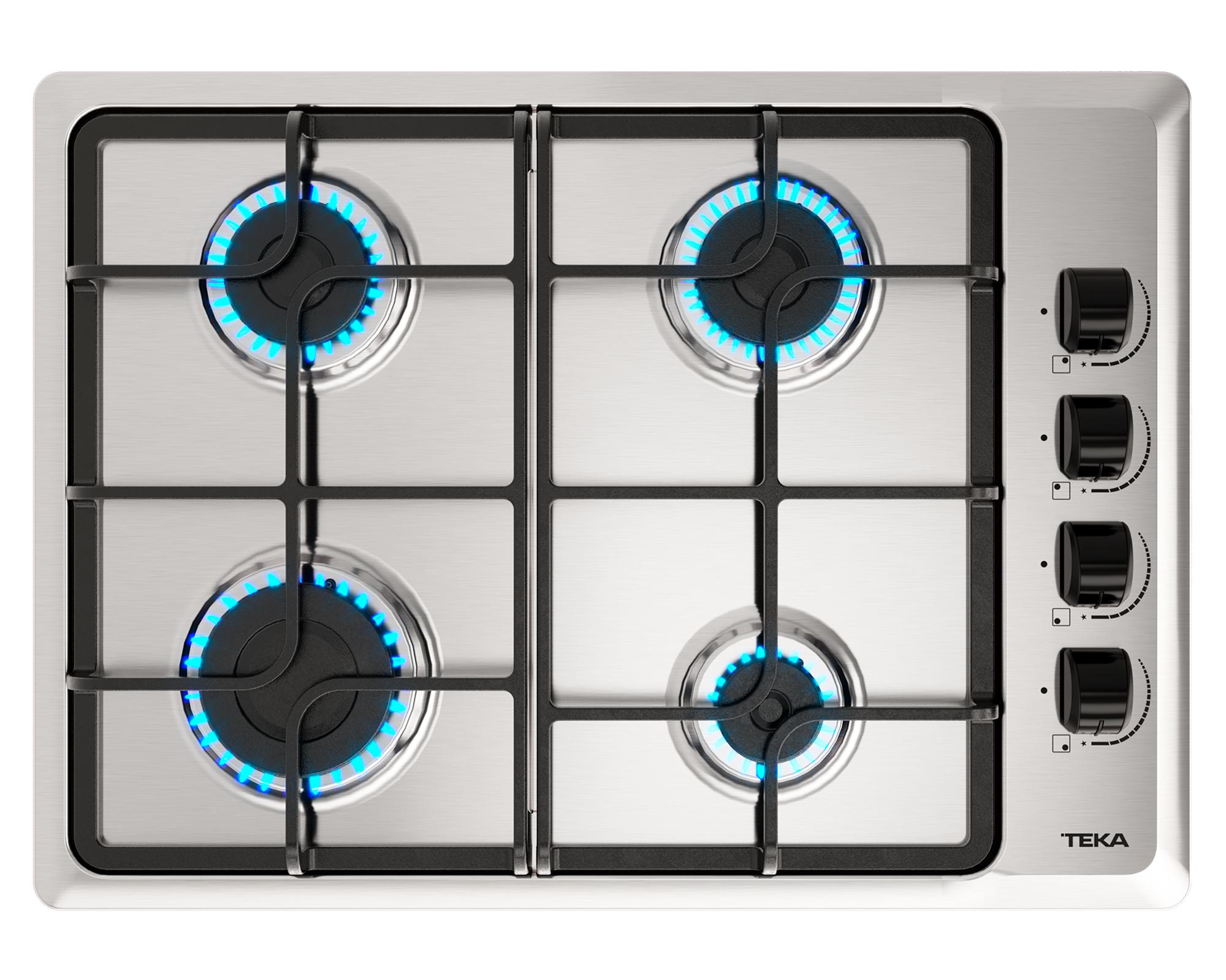 Encimera gas natural HLX540 KBN0C IX 4 quemadores-0