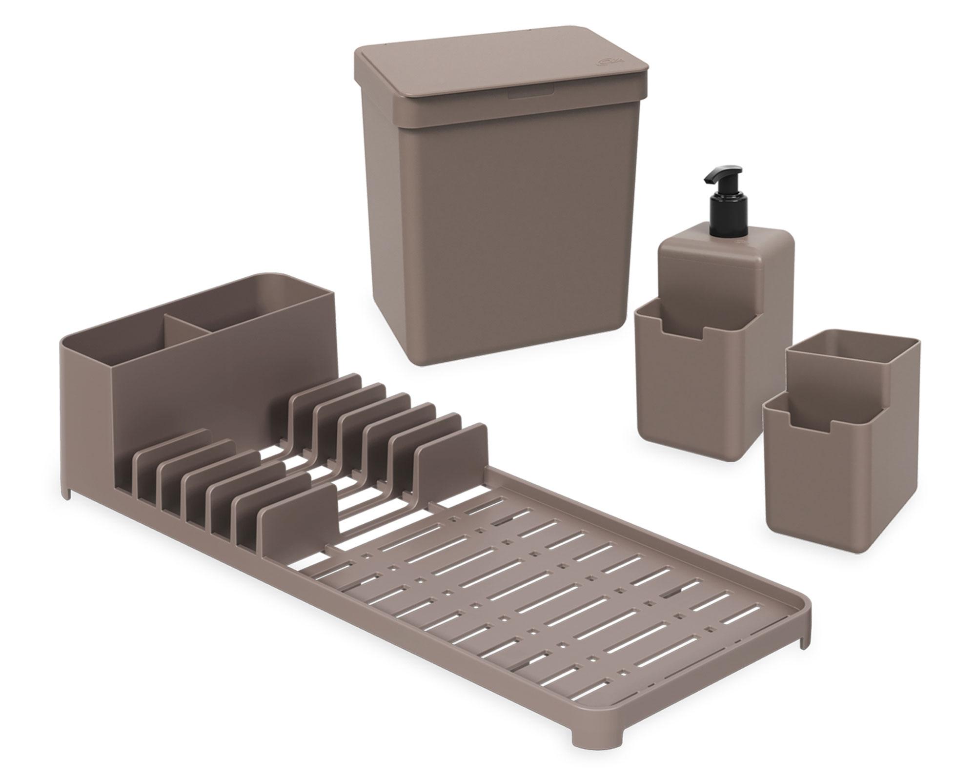 Set secaplatos Single warm gray 4 piezas-0