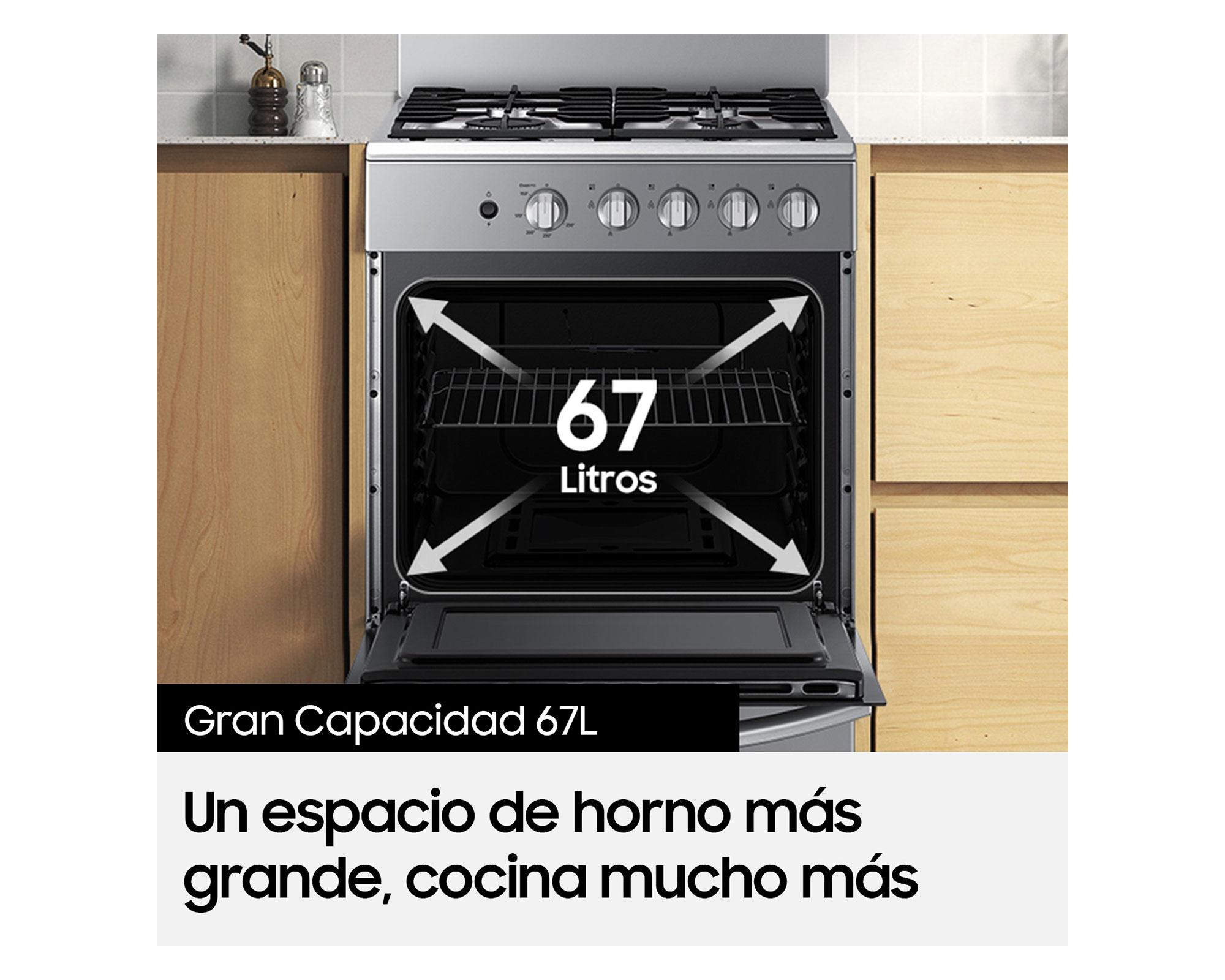 Cocina a gas NX24BG45411VZS 4 Quemadores-2