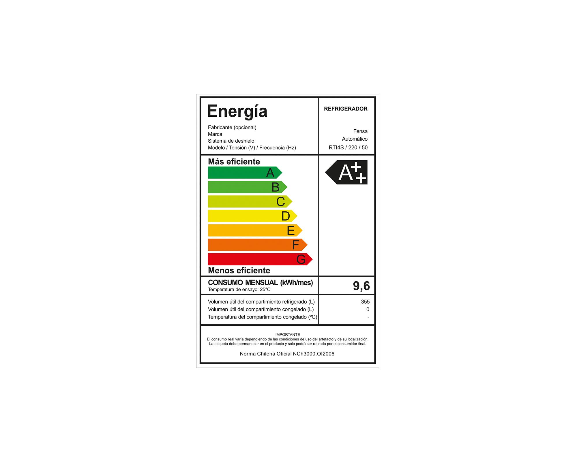 Refrigerador sin freezer no frost 355 litros Twin RTI4S inox-7