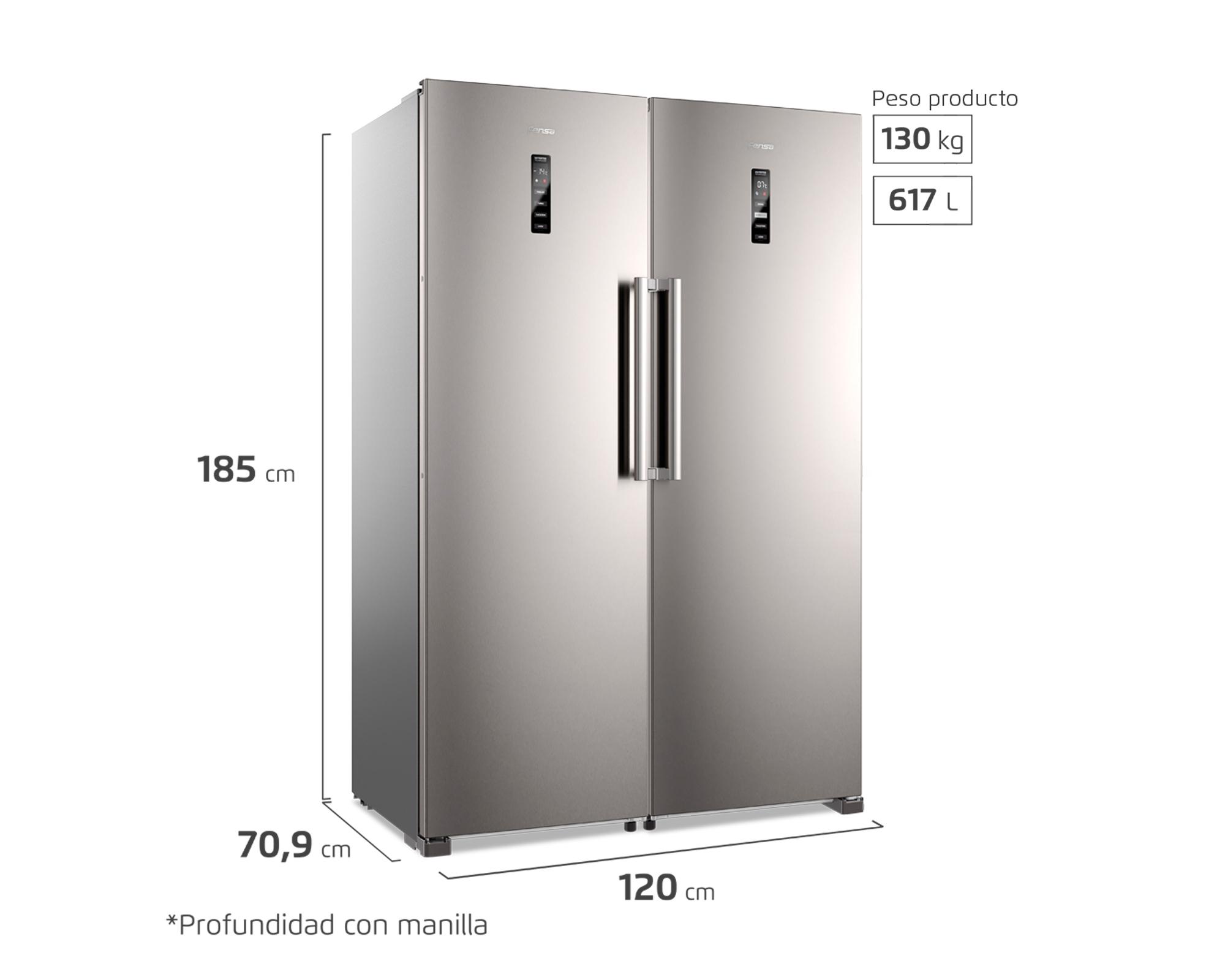 Refrigerador sin freezer no frost 355 litros Twin RTI4S inox-5