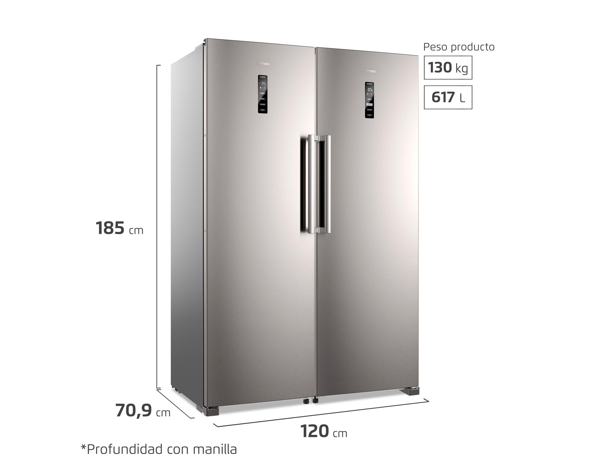 Freezer vertical no frost 262 litros Twin FTI4S inox-5