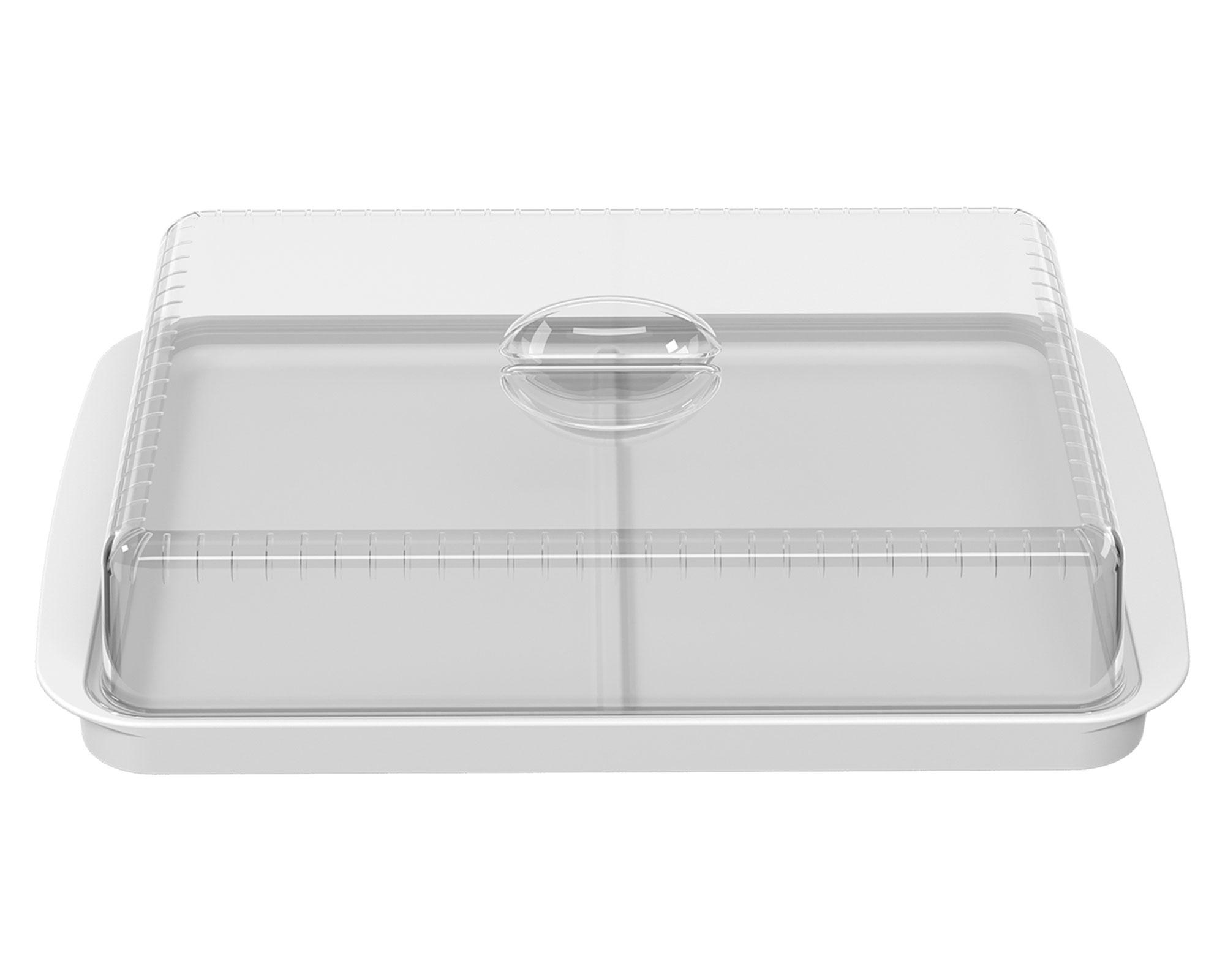 Porta fiambres grande Duo blanco-0