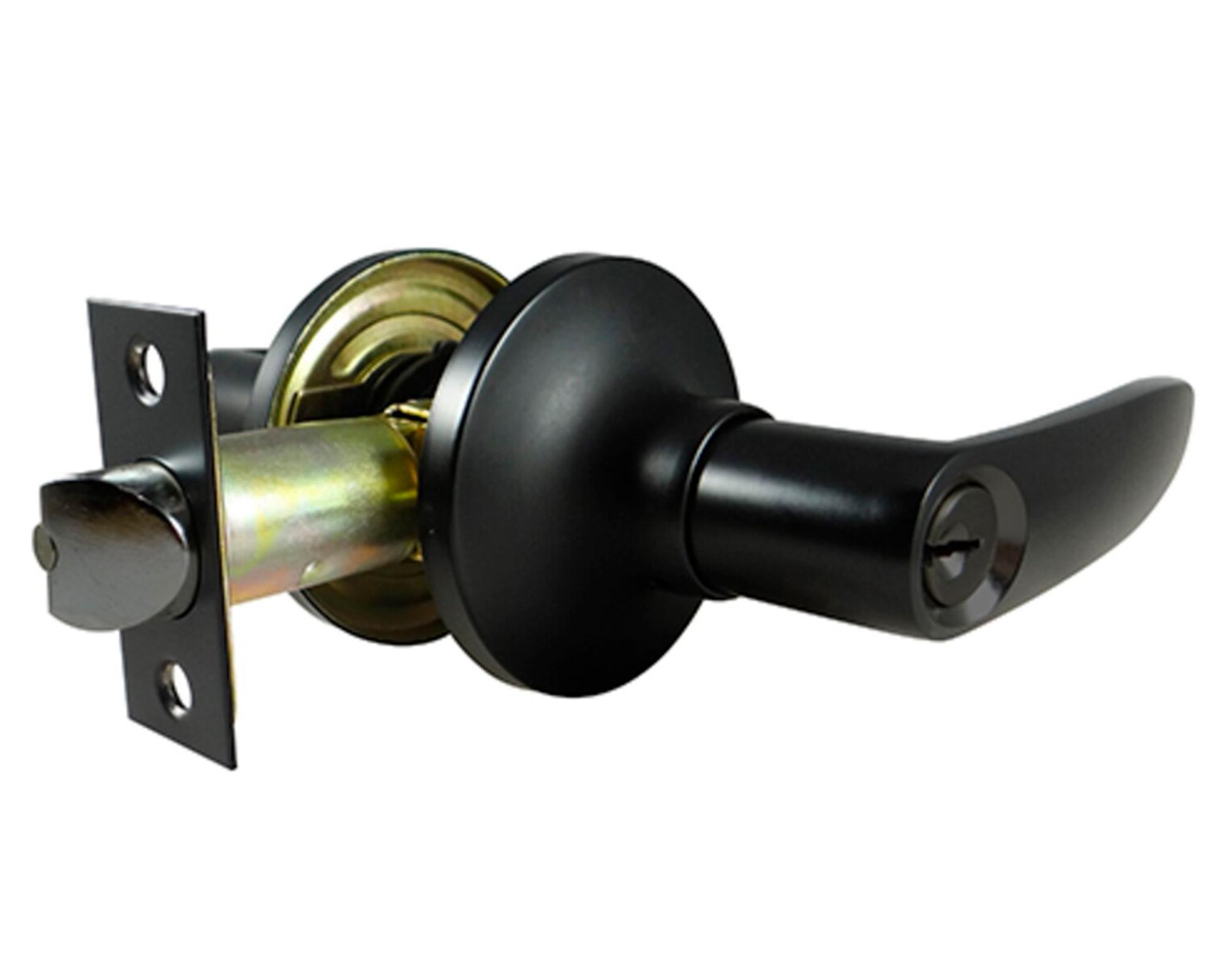 Cerradura embutida dormitorio/oficina AD44+NS negro-0
