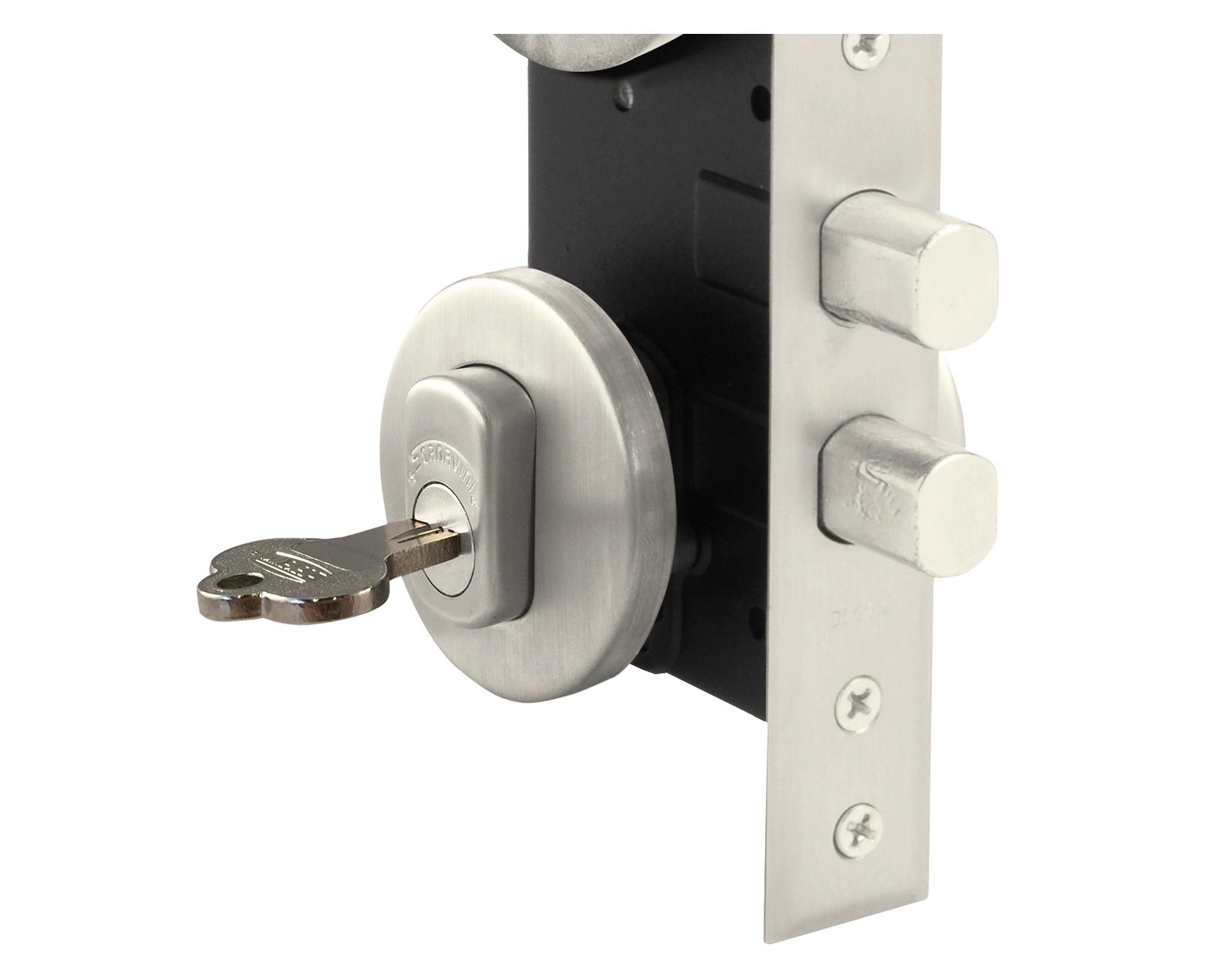 Cerradura embutida con manilla 1080A970A+NS.D plata-2