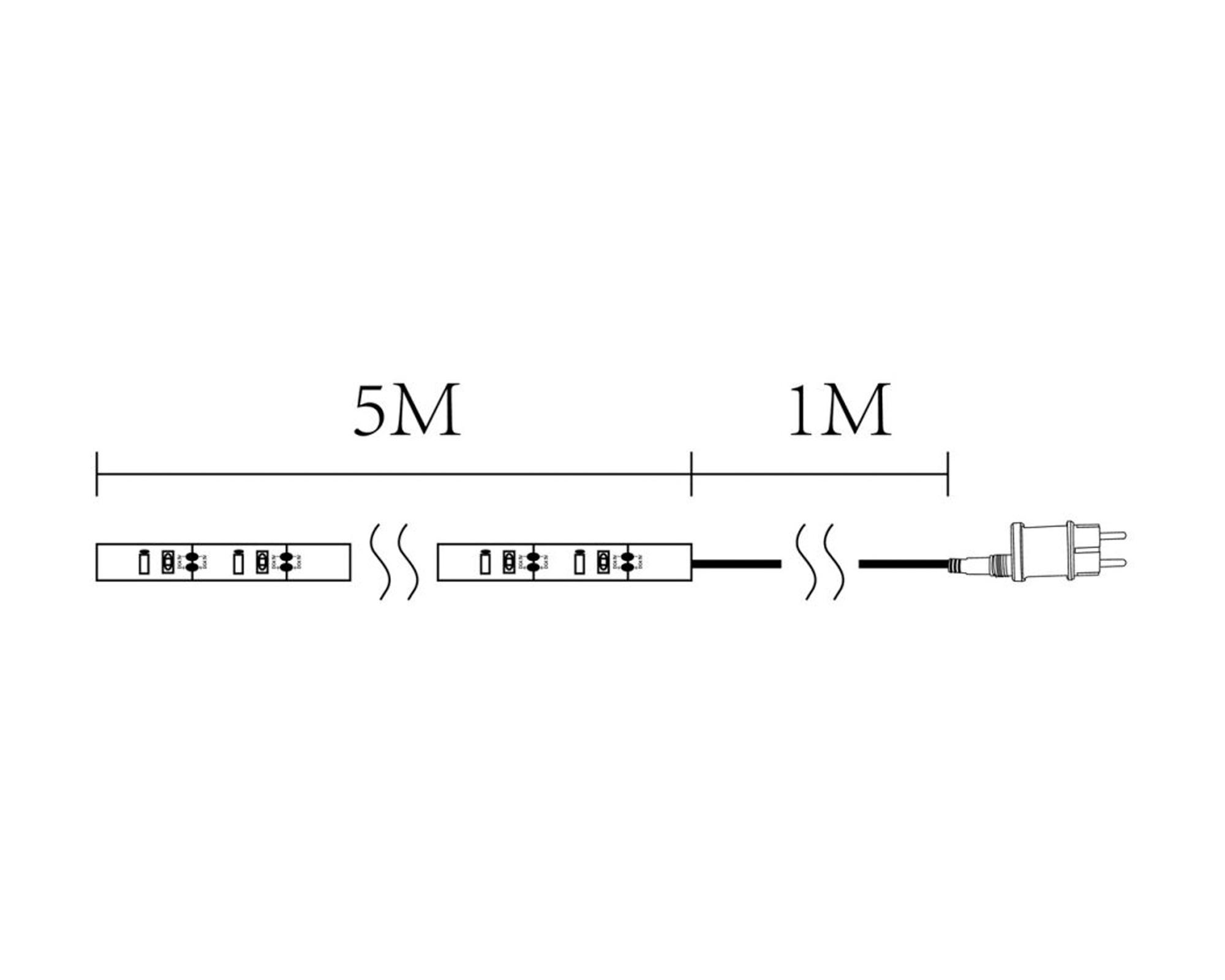 Cinta LED 500 cm luz cálida-3
