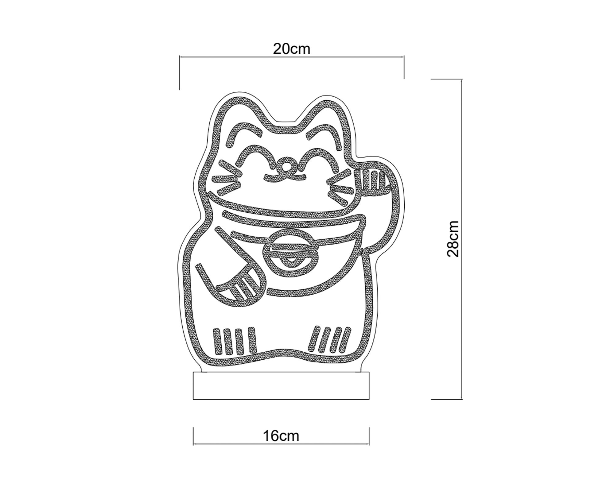Lámpara mesa Manekineko-3