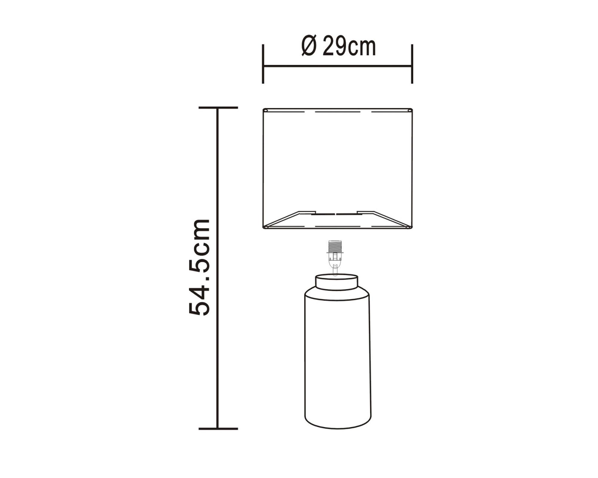Lámpara mesa Provenzal 60W E27 1L-3