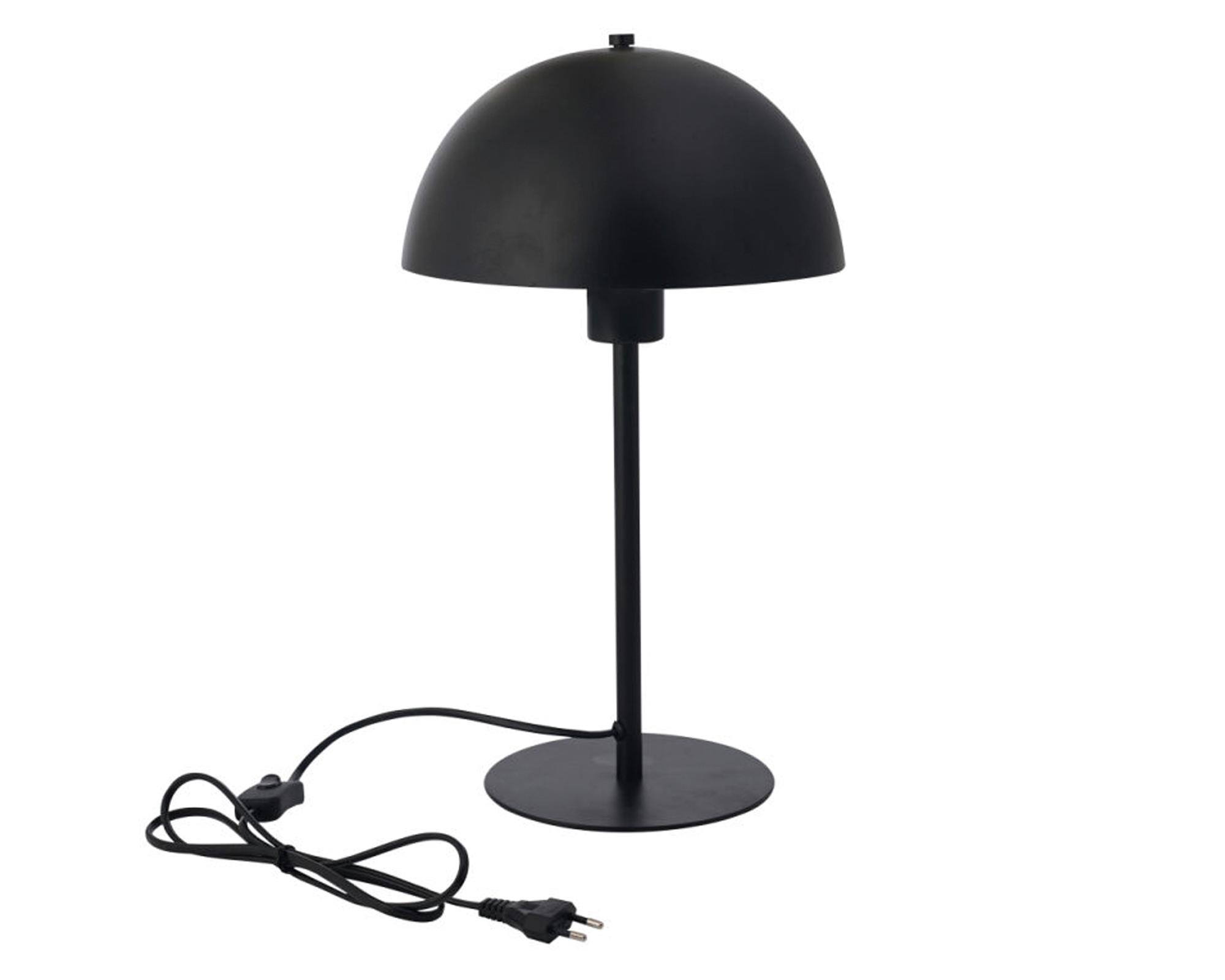 Lámpara mesa Ana Rose negro E27 1L-0