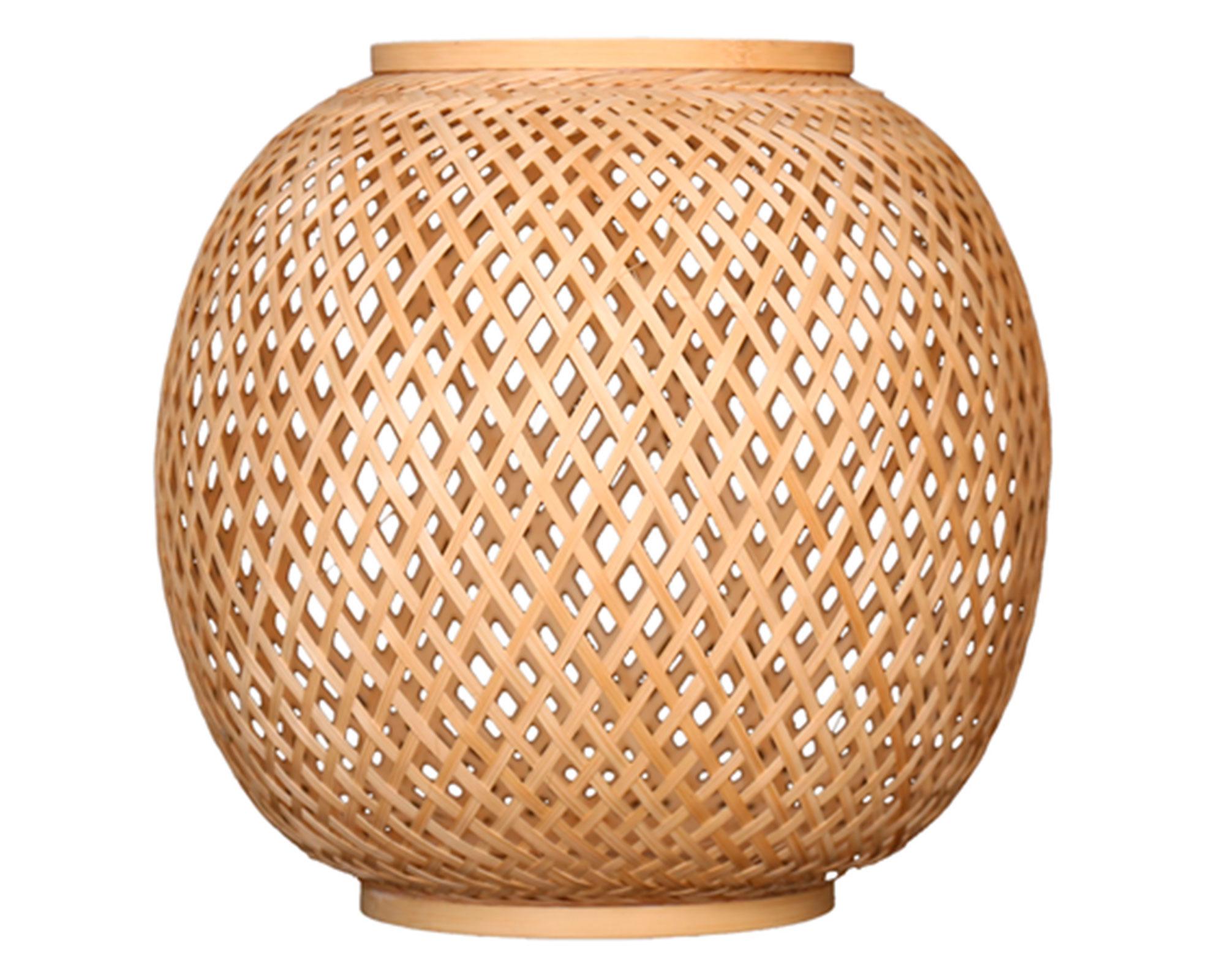Pantalla lámpara ratán 32 cm-0