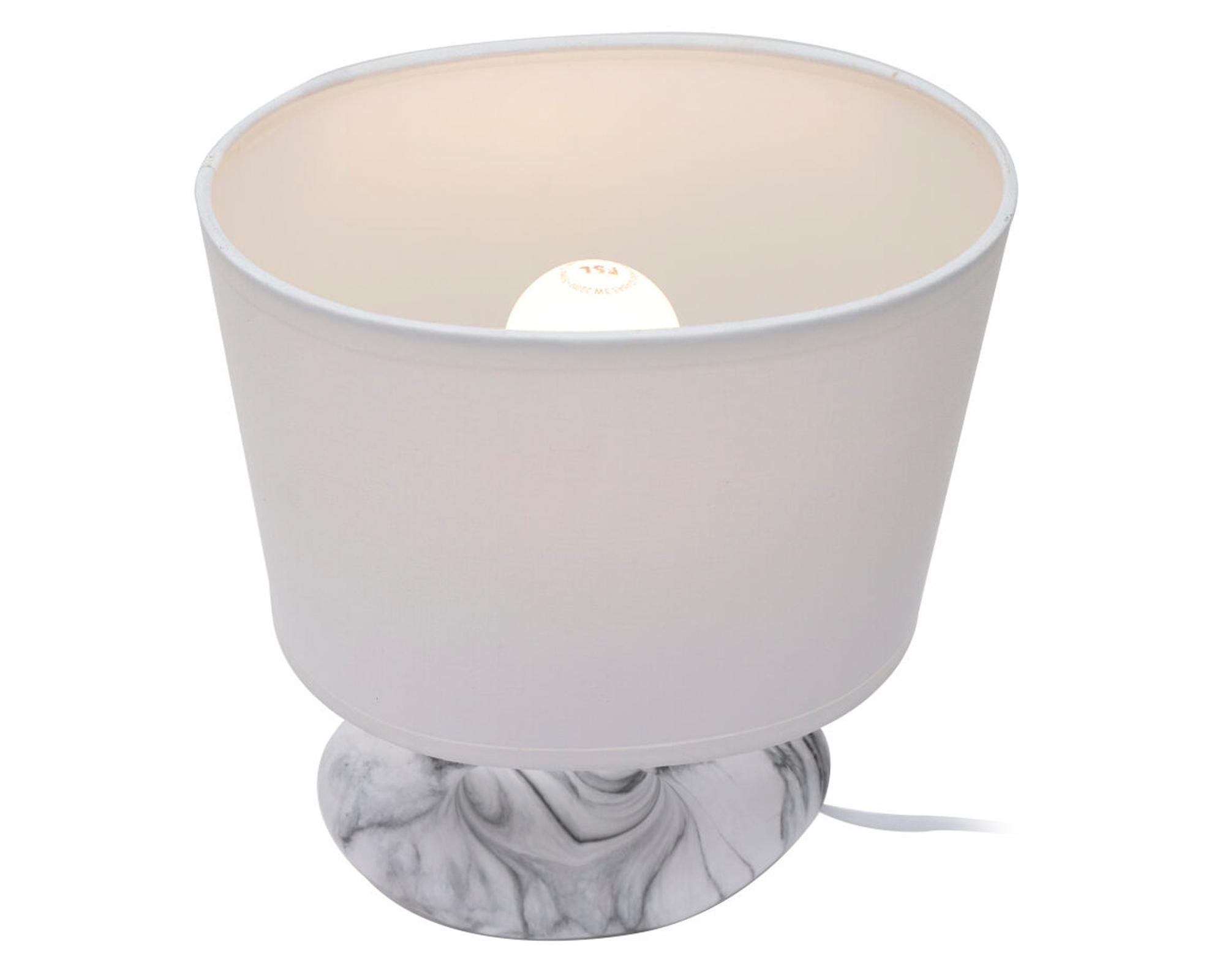 Lámpara mesa Mármol 60W E27 1L-1