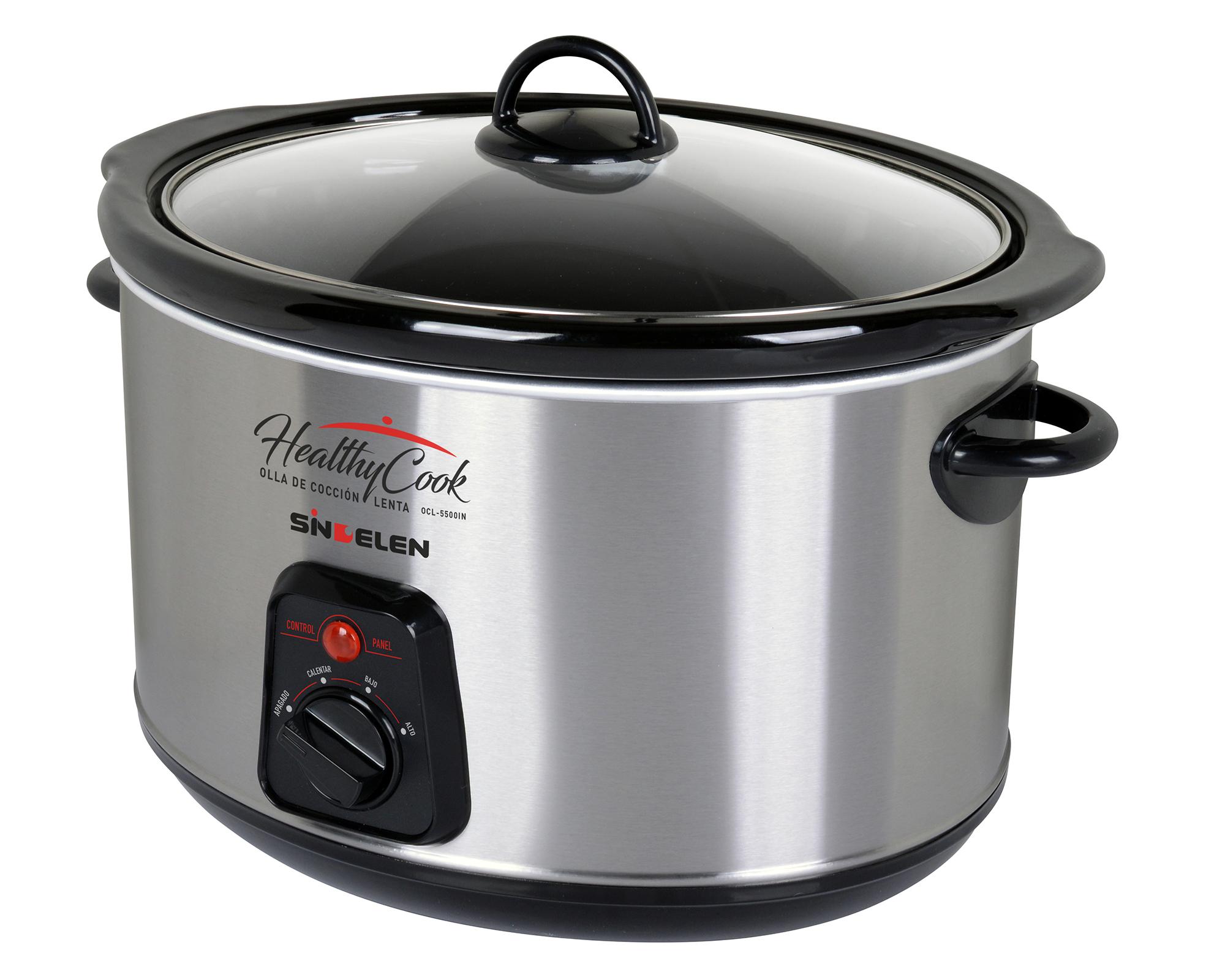 Olla eléctrica cocción lenta OCL-5500IN gris 5.6 lt-0
