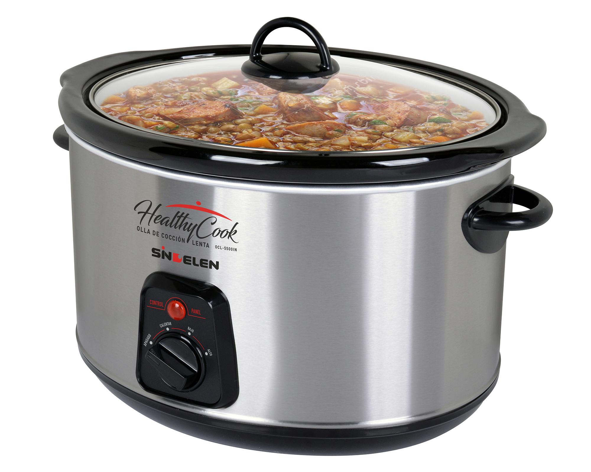 Olla eléctrica cocción lenta OCL-5500IN gris 5.6 lt-1