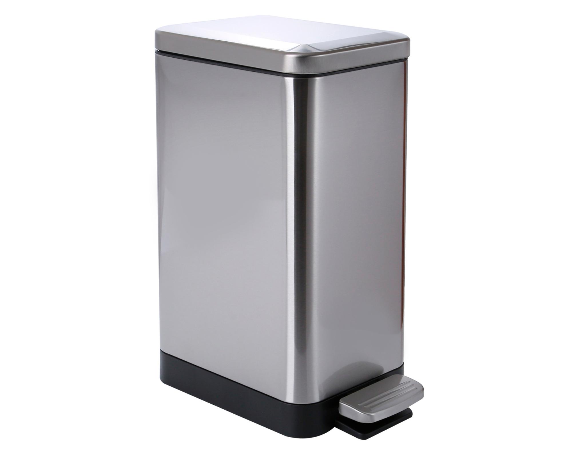 Basurero con pedal gris 15 lt-0