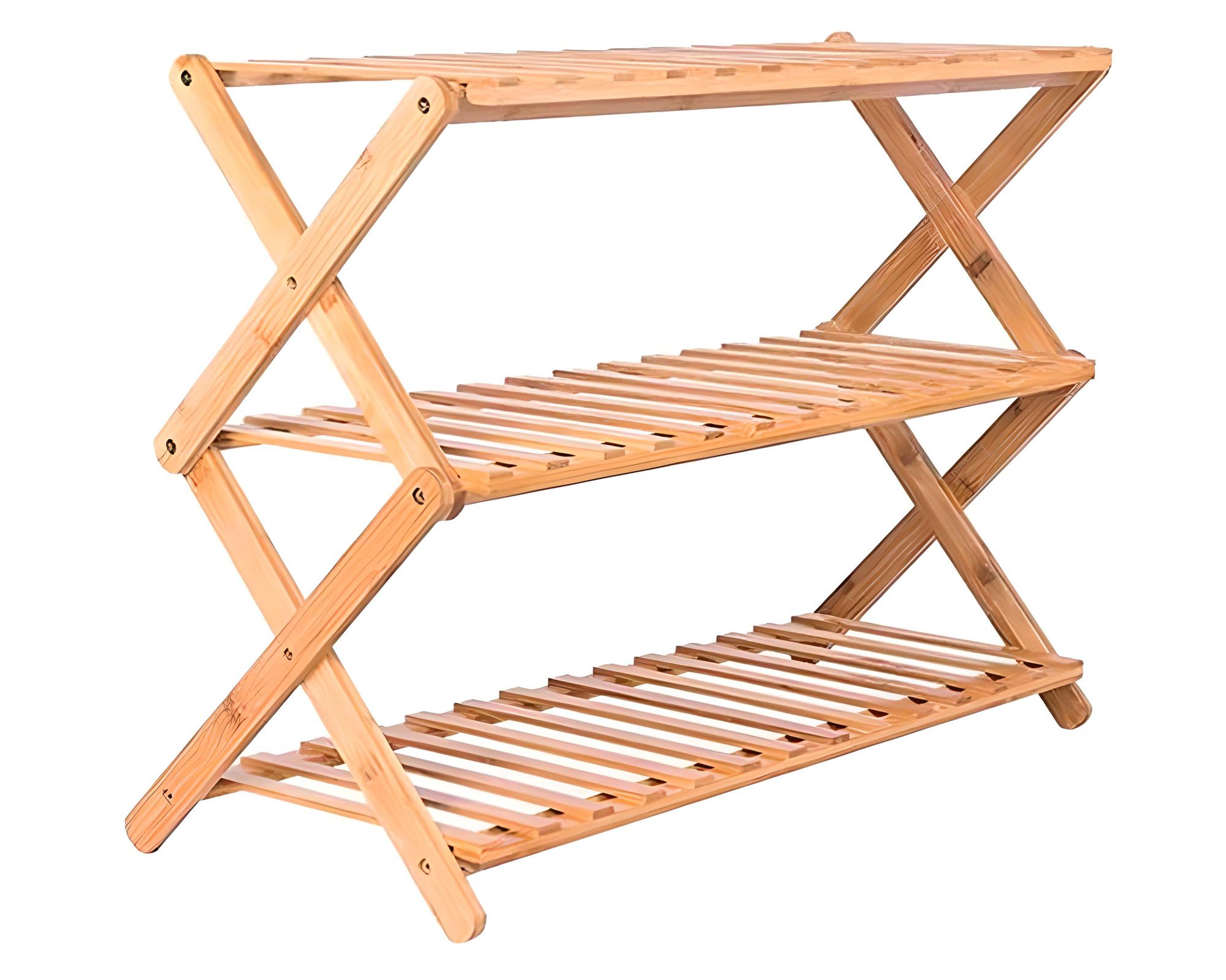 Estante zapatero 3 niveles café-0