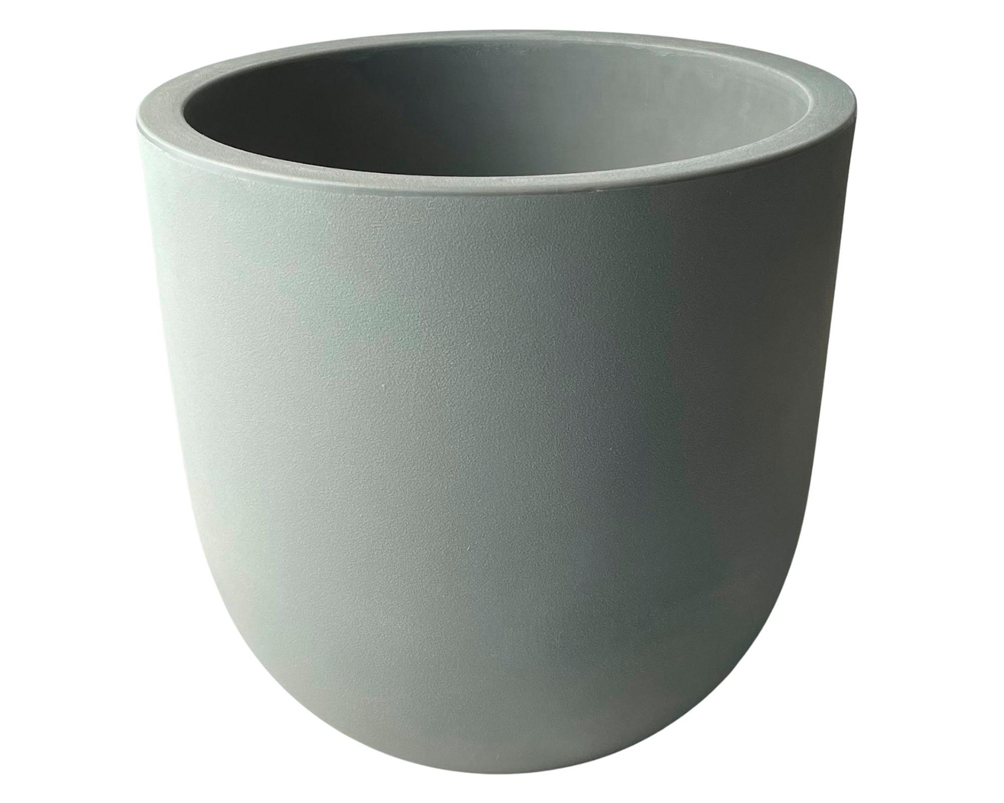 Macetero 33 cm ovalado gris Muna-0
