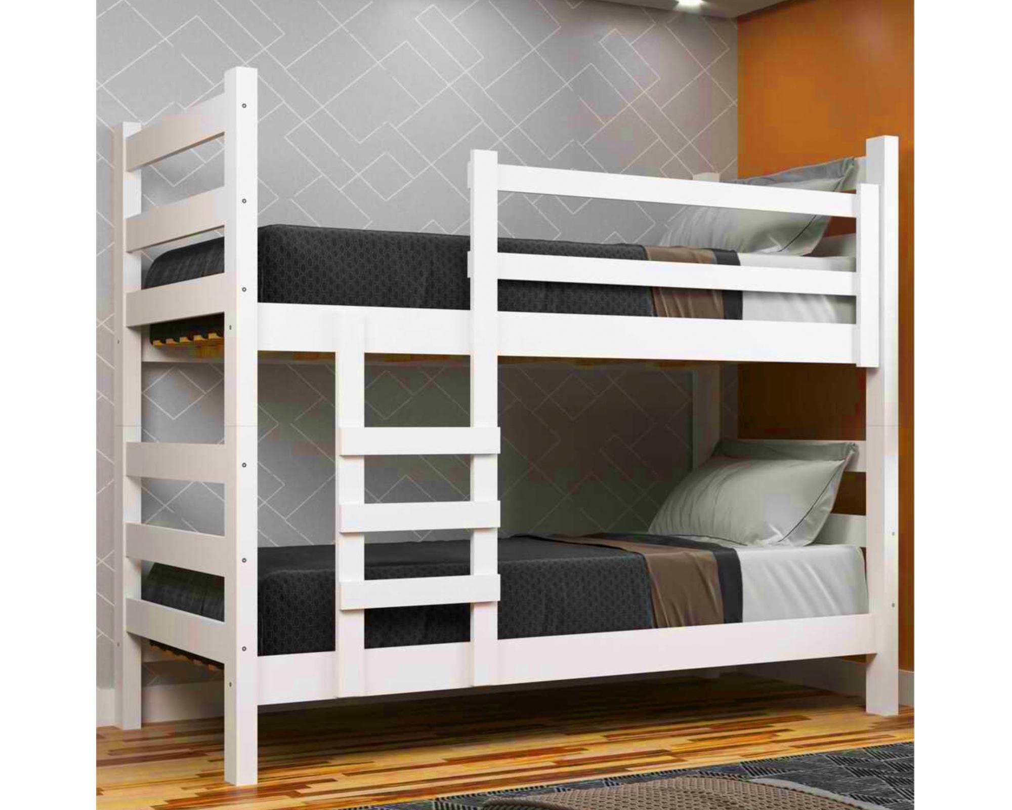 Camarote blanco Essenciale CR 1 plaza + escalera-3