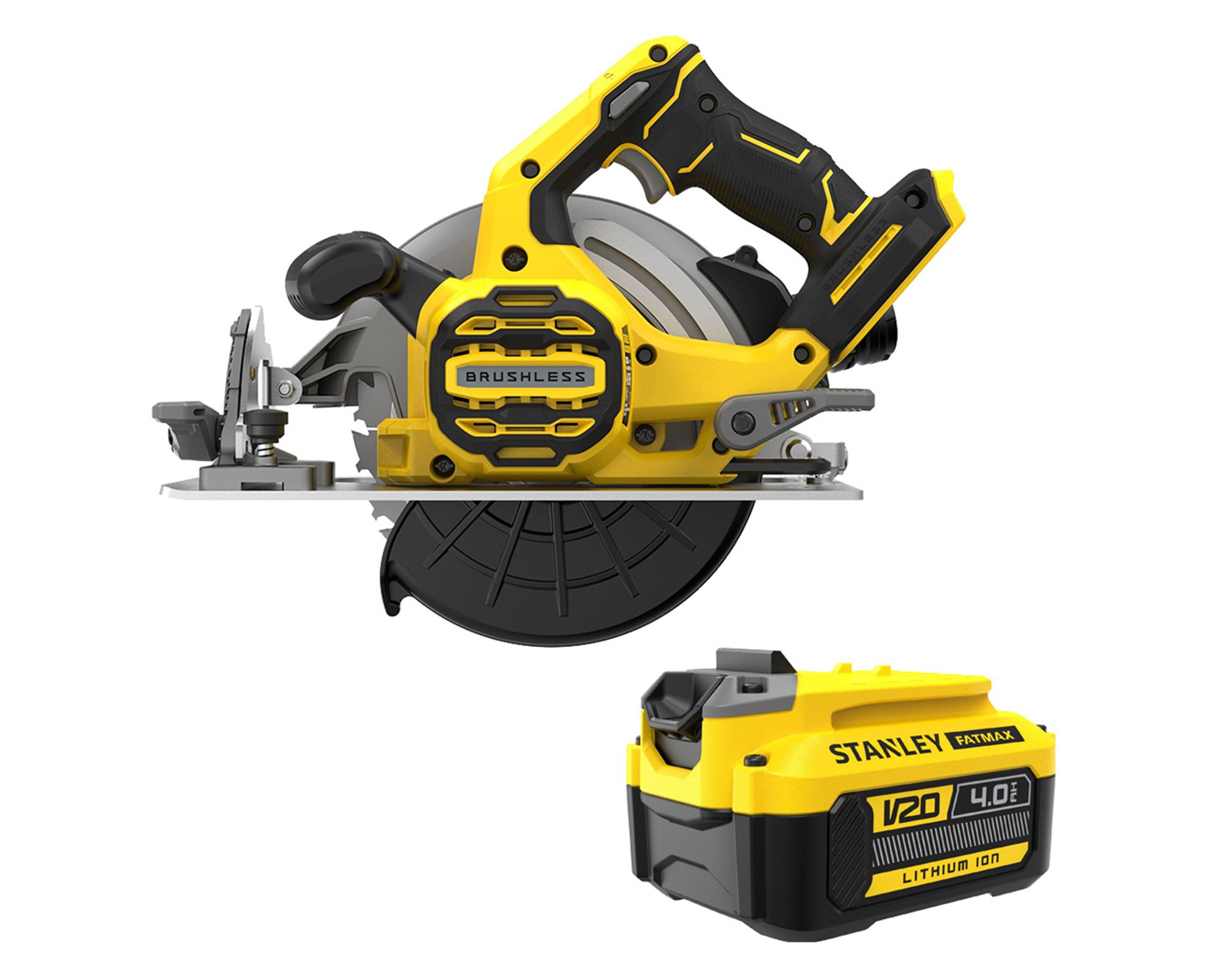 Sierra circular inalámbrica SBC550 BS 20V  7 1/4" + batería 4 Ah SB204-0