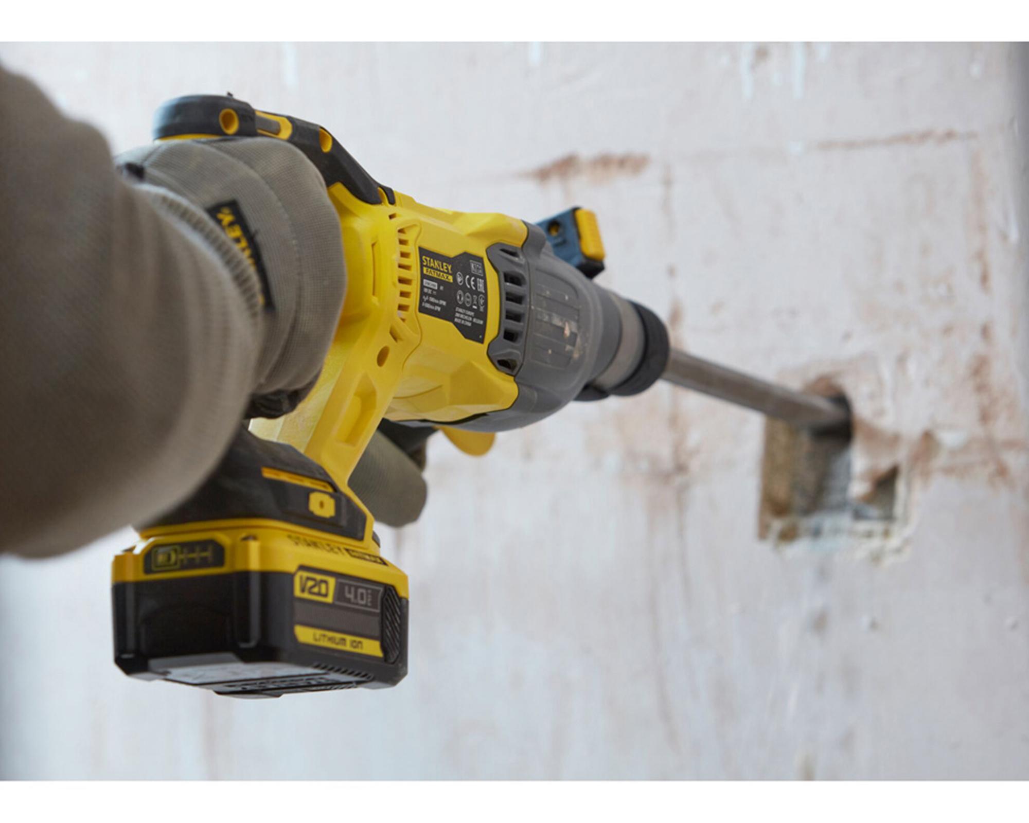 Rotomartillo inalámbrico SBH900 BS 20V 22 mm sin carbones + batería 4 Ah SB204-3