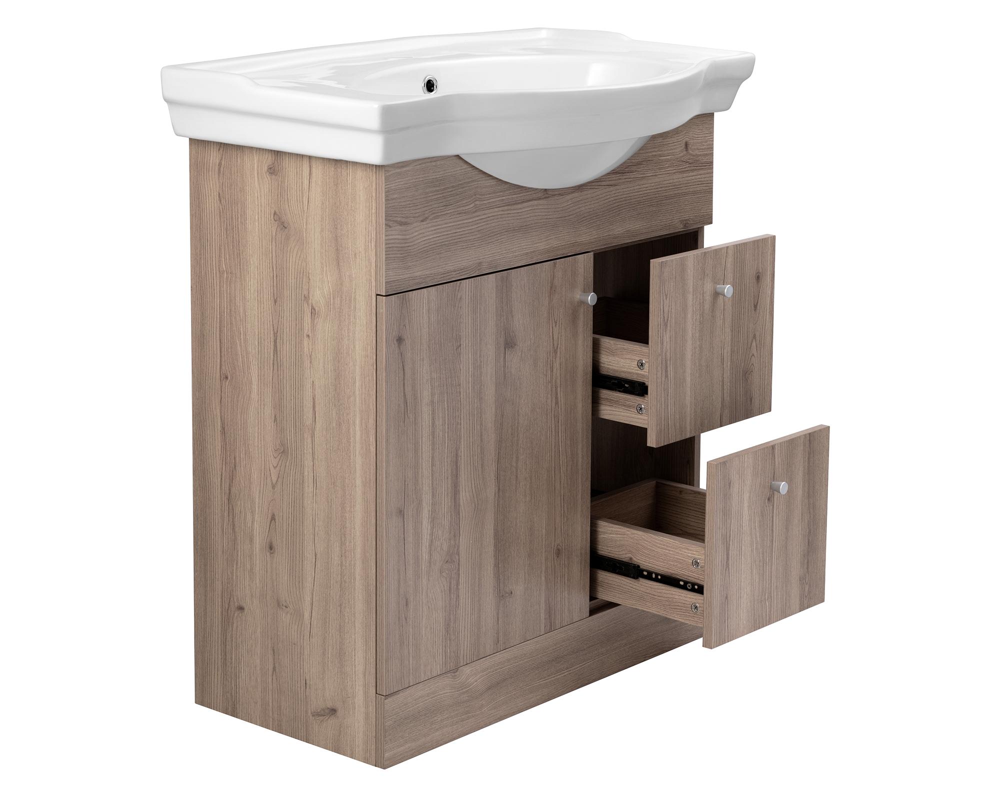 Kit mueble vanitorio Adele lenga 81.5x71 cm + cubierta-1