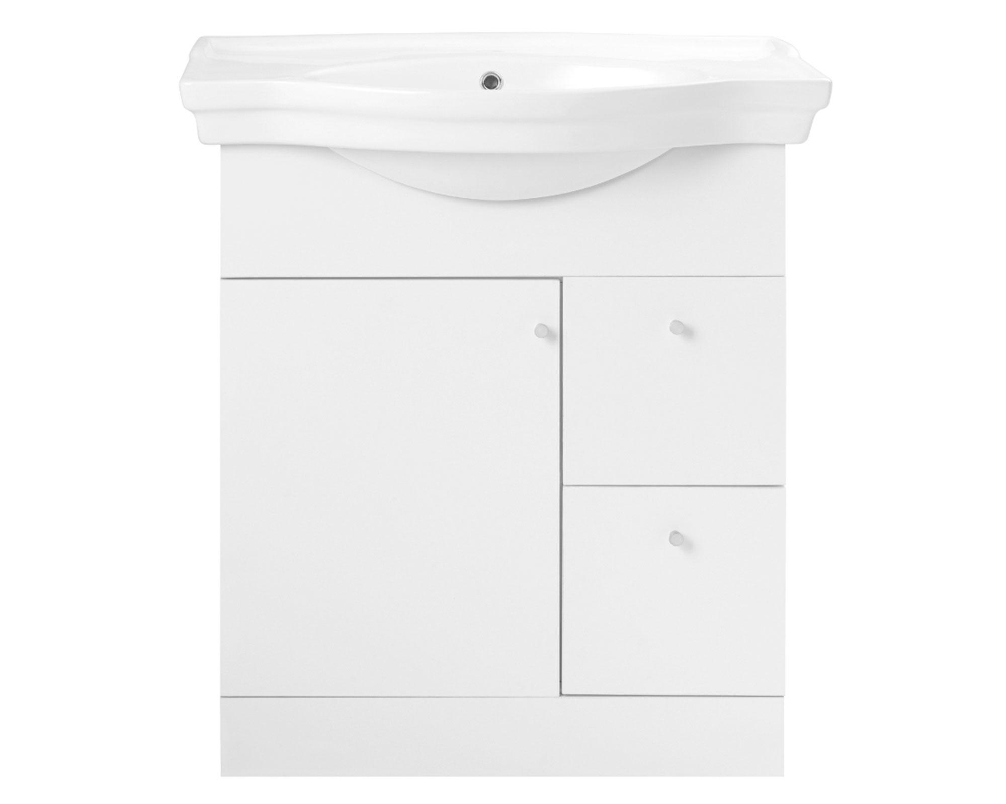 Kit mueble vanitorio Adele blanco 81.5x71 cm + cubierta-0