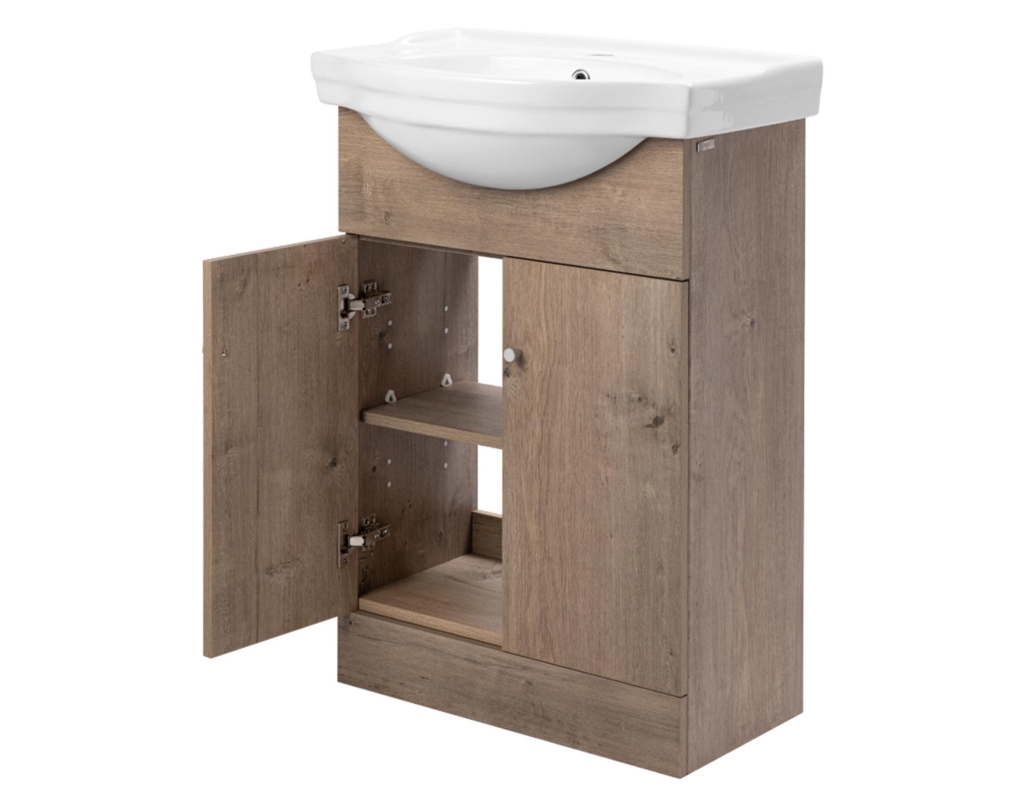 Kit mueble vanitorio Marie lenga 60x80 cm + cubierta-1