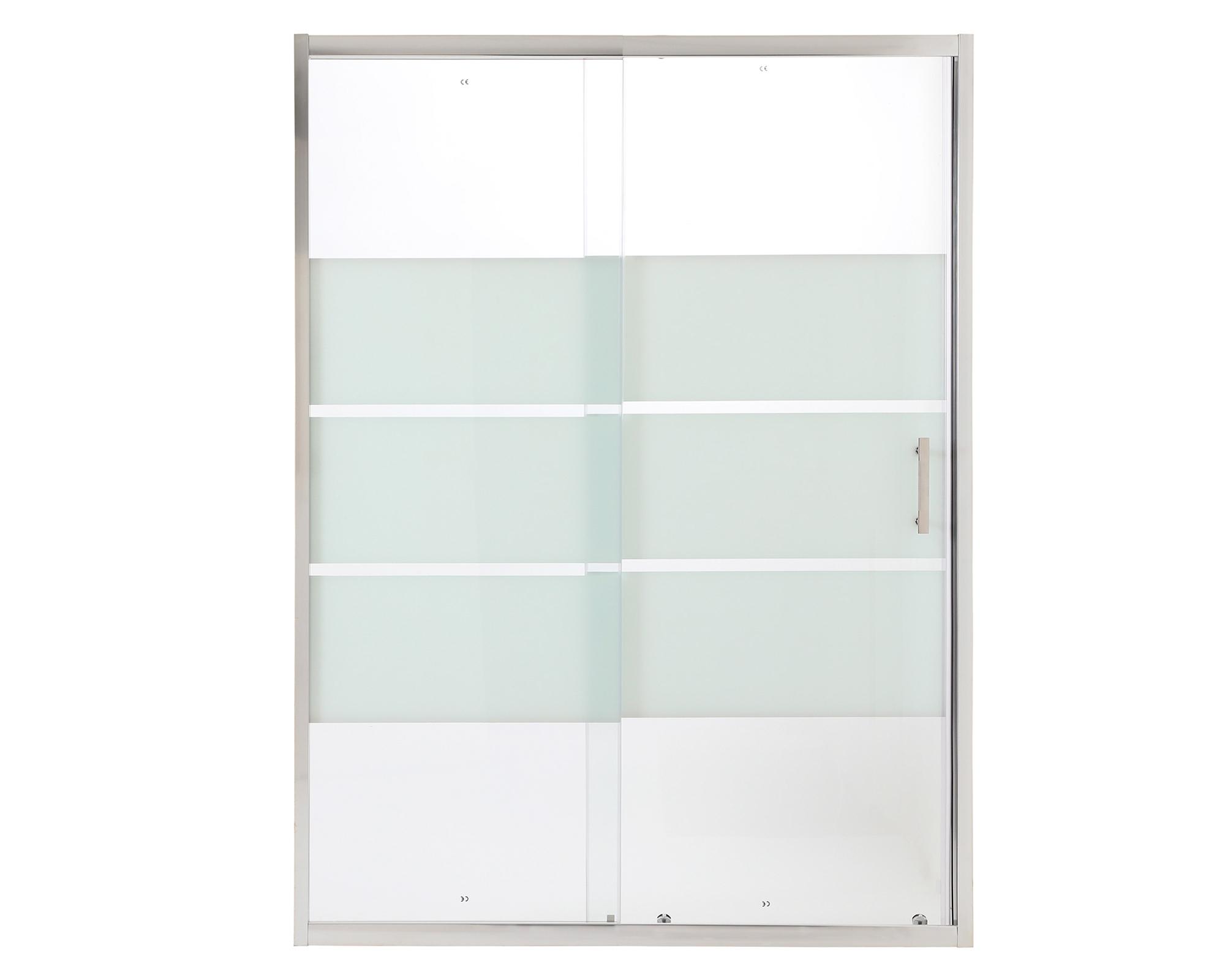 Mampara ajustable frontal MDP140155 transparente 185x155x140 cm-0