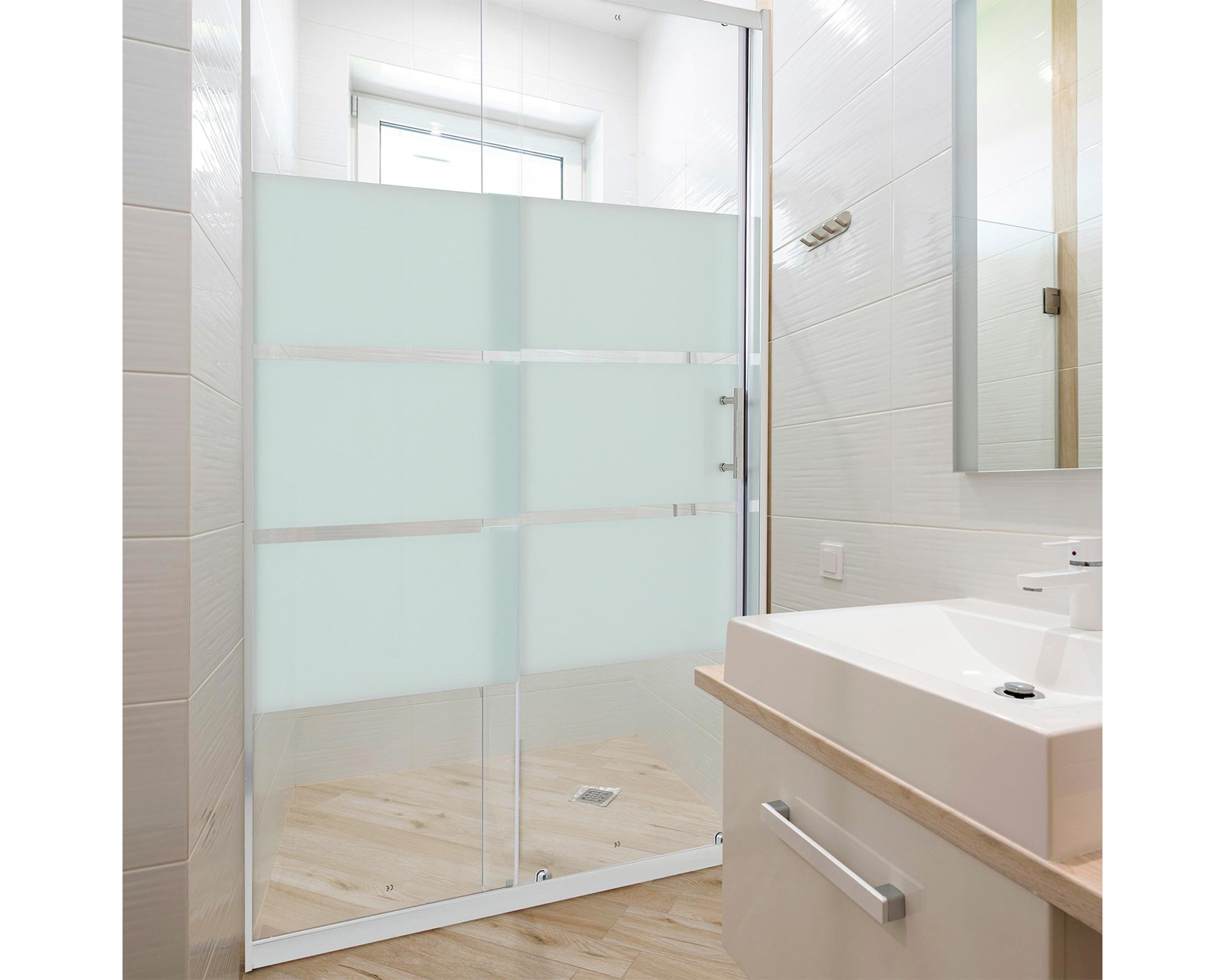 Mampara ajustable frontal MDP140155 transparente 185x155x140 cm-3