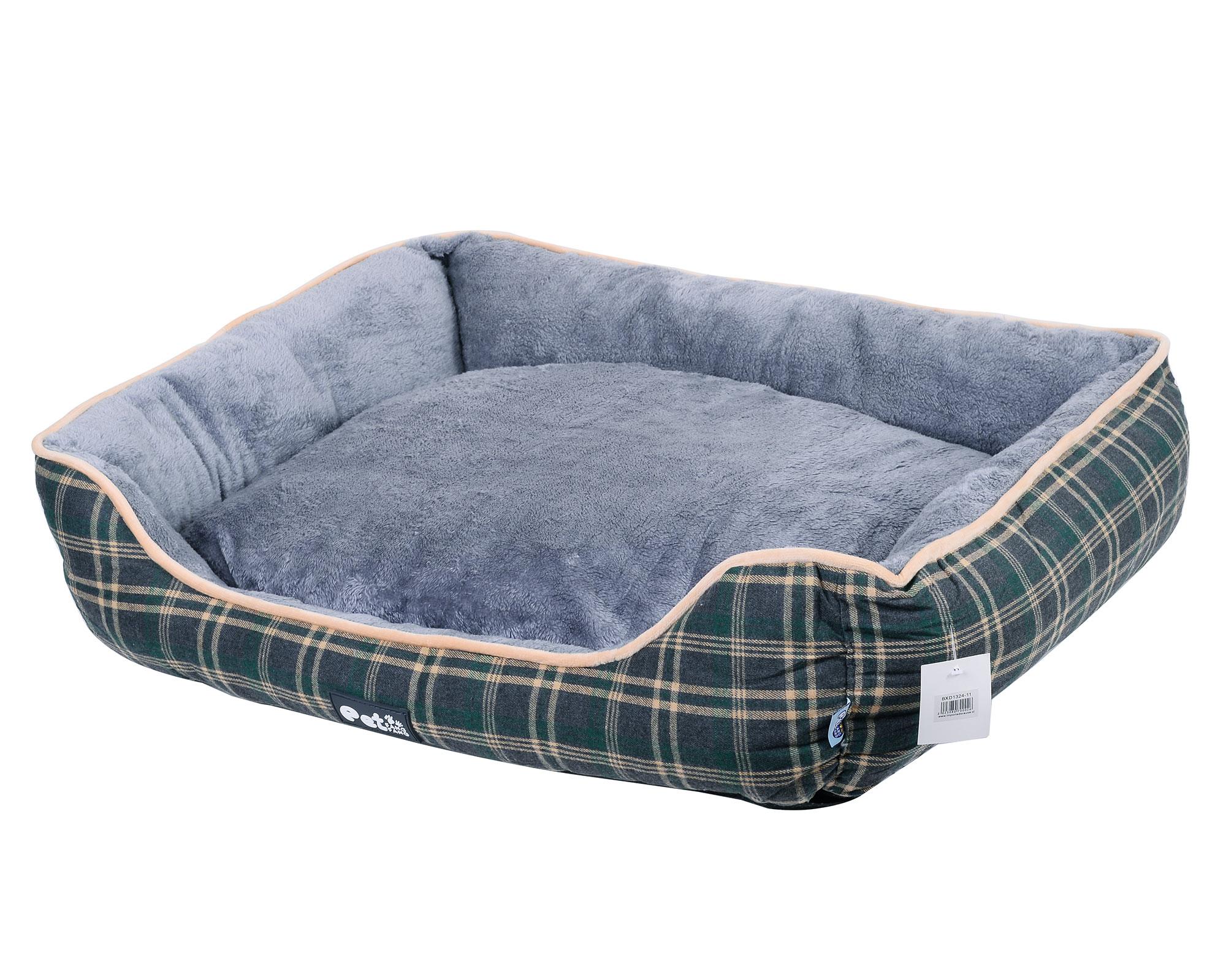 Cama mascota Escocés verde 85x65x19 cm-0