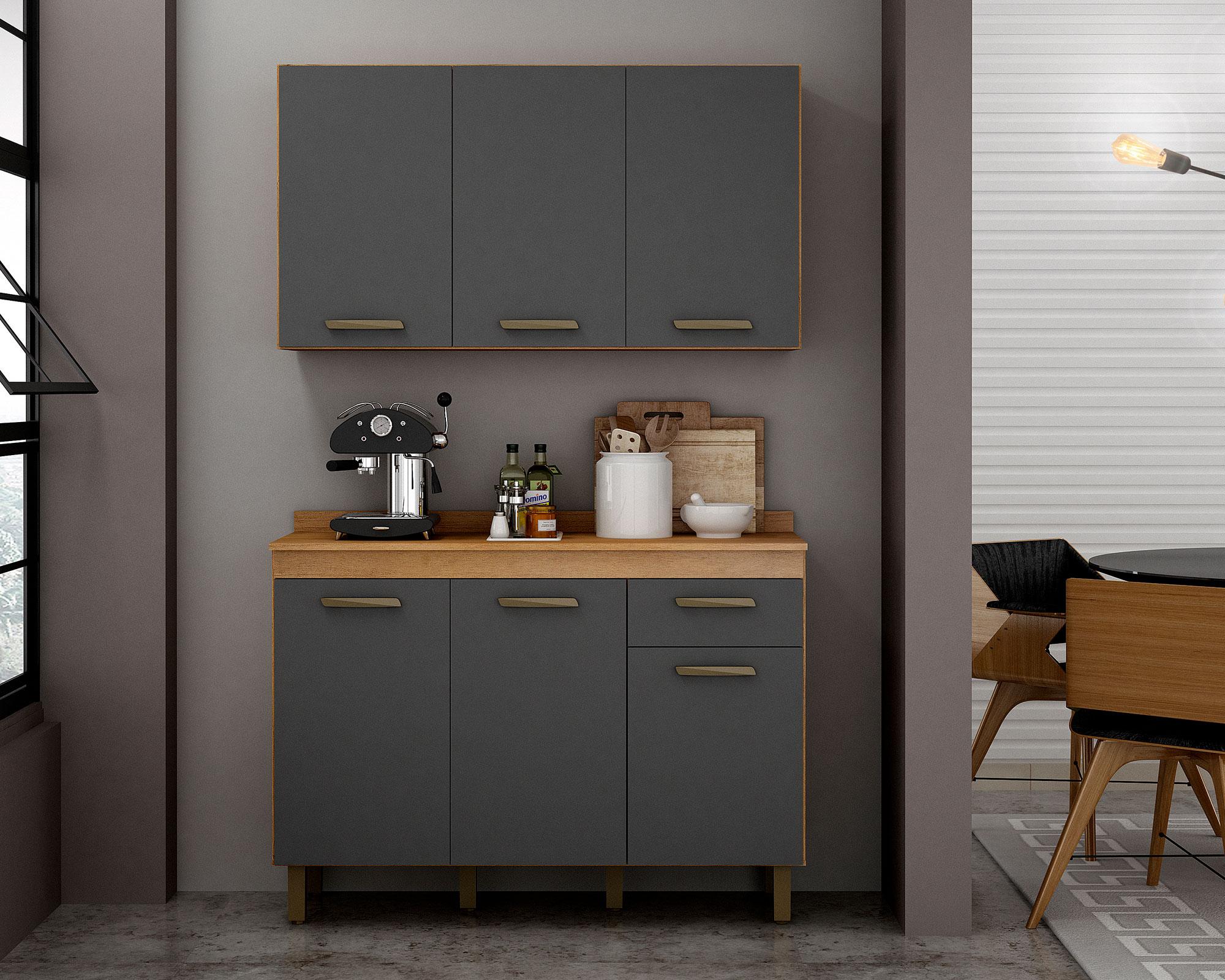 Mueble cocina aereo Sao Luis gris-3