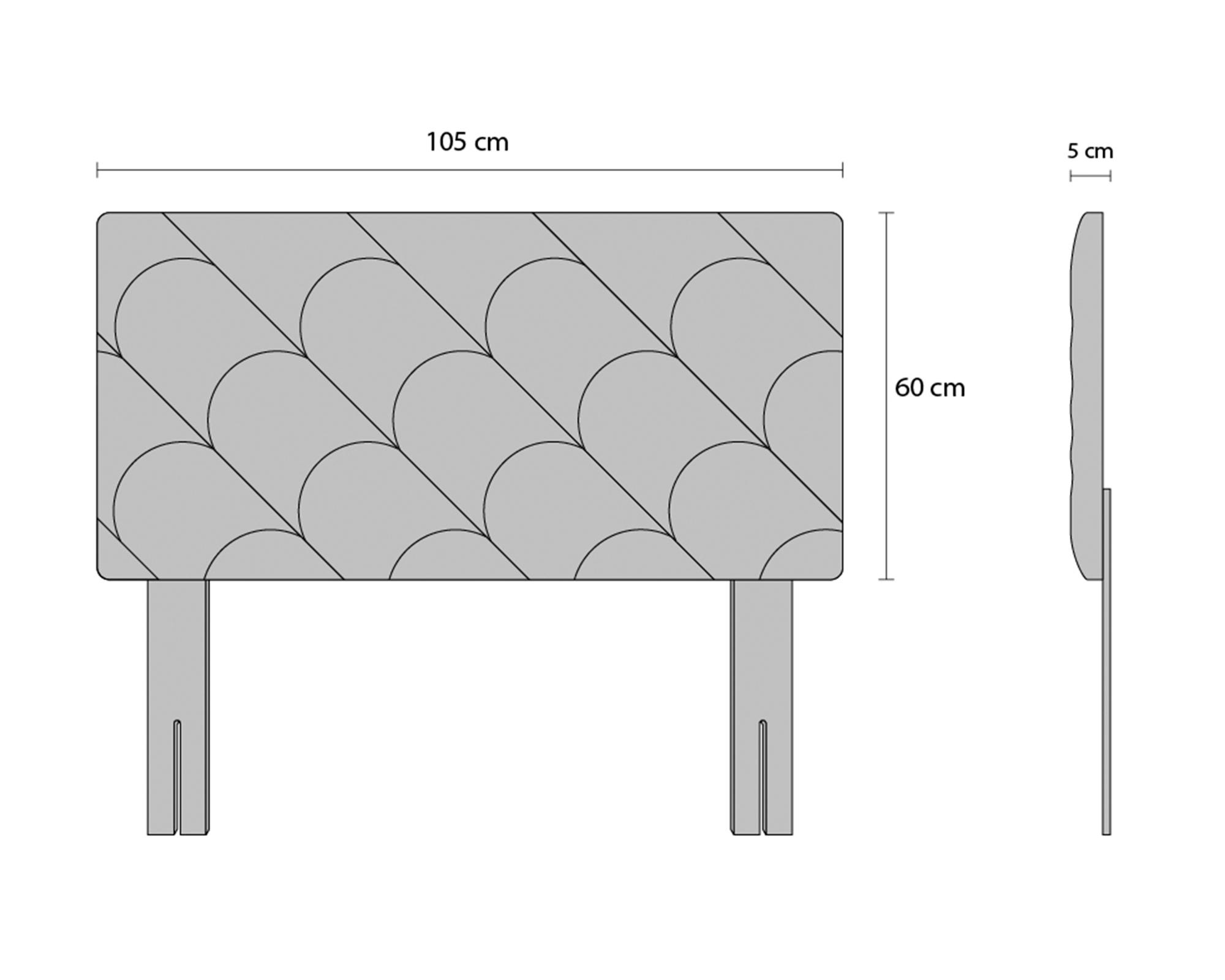 Cama europea Aura Plus + Respaldo 1.5 Plazas-4