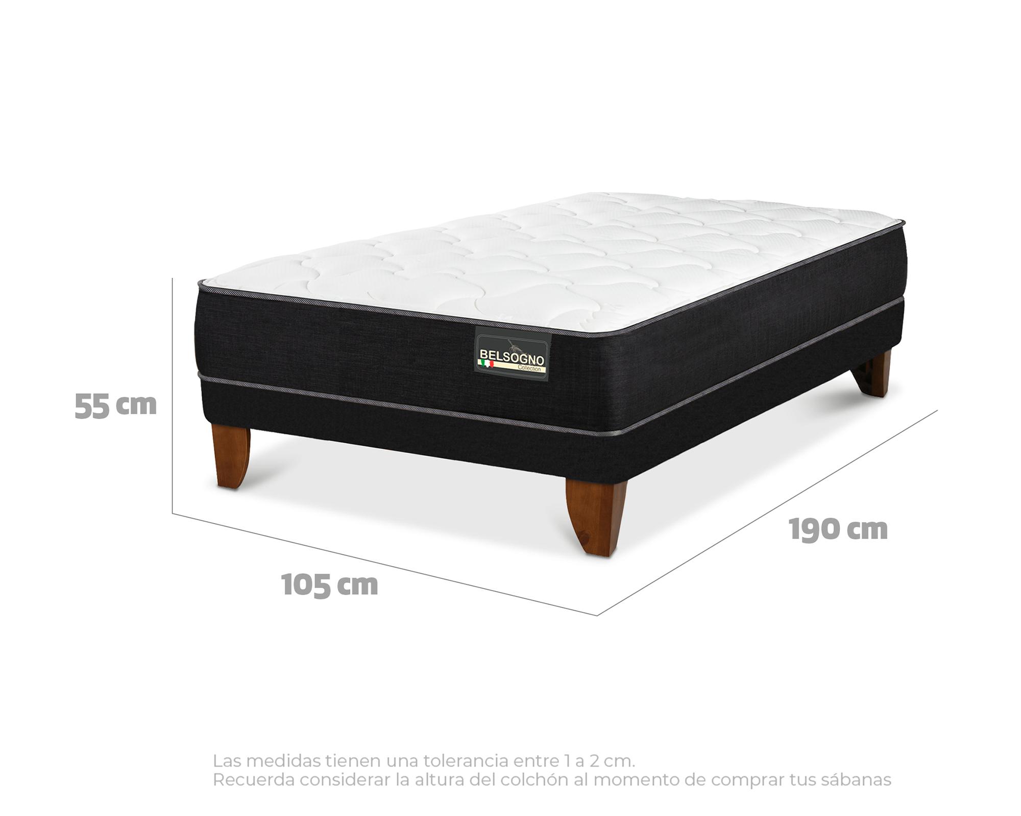 Cama europea Belsogno Plus 1.5 plazas-4