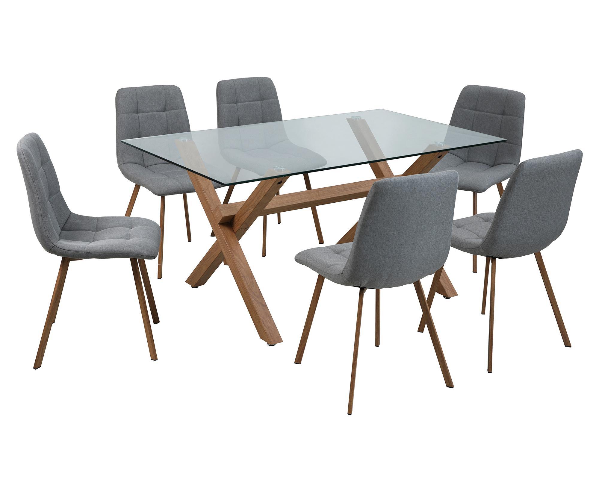 Comedor 6 sillas Domi 2.0 gris-0
